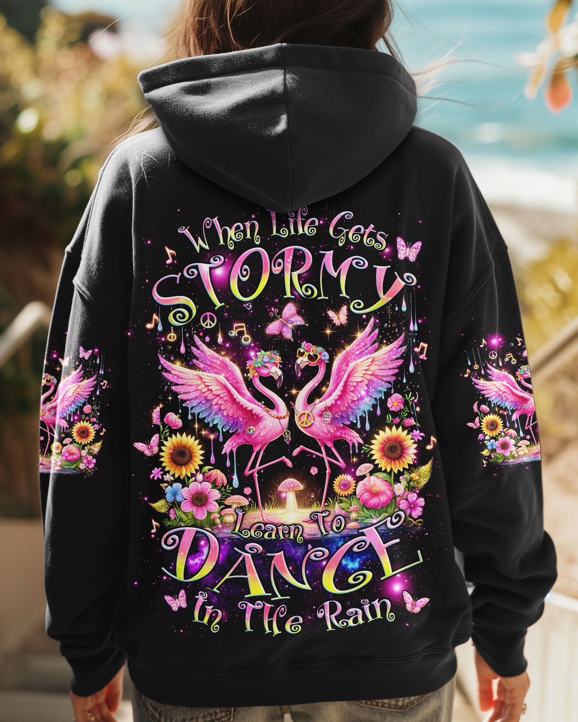 DANCE IN THE RAIN FLAMINGO ALL OVER PRINT - TLNZ1709243
