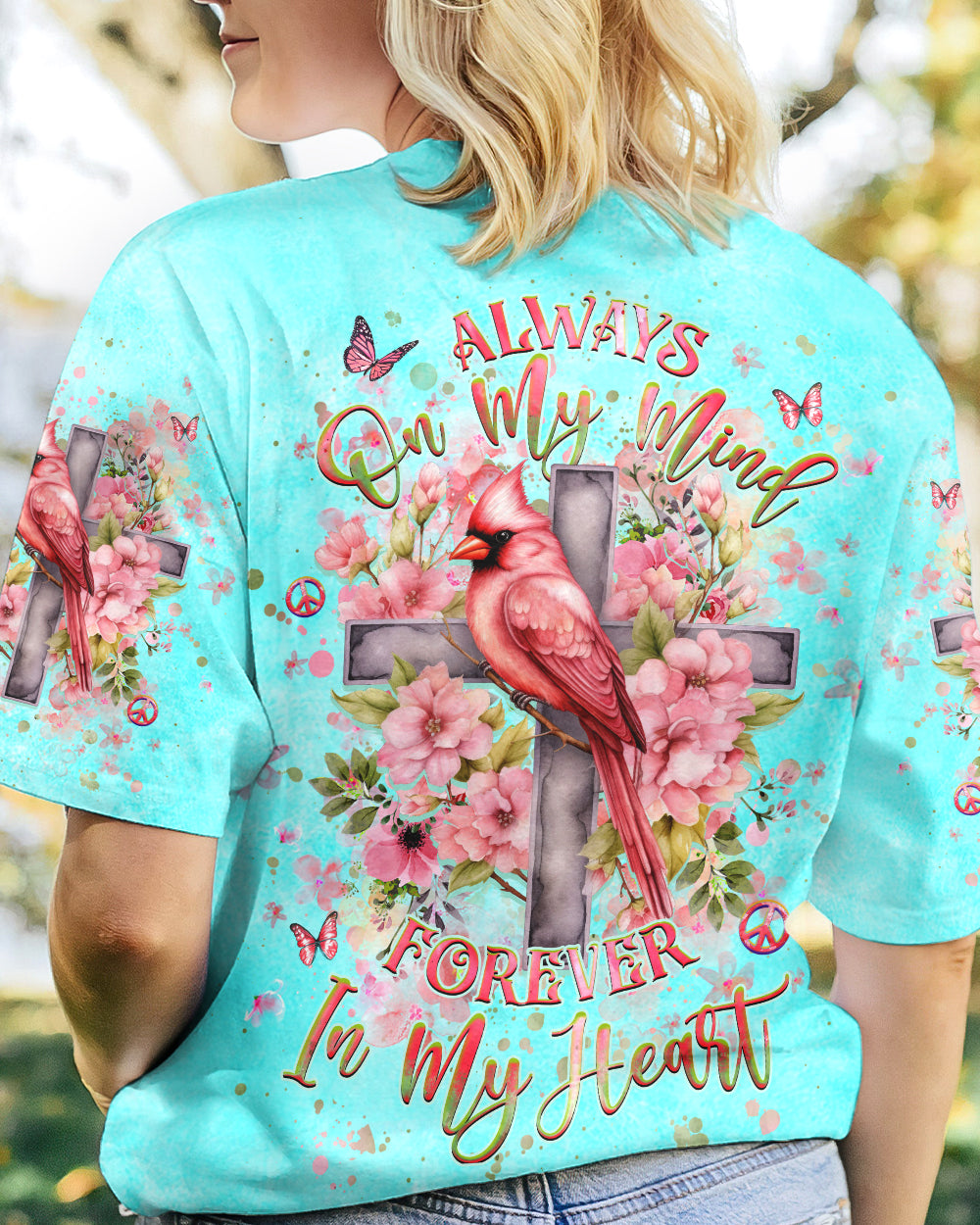 ALWAYS ON MY MIND FOREVER IN MY HEART ALL OVER PRINT SHIRT - YHHG2405243
