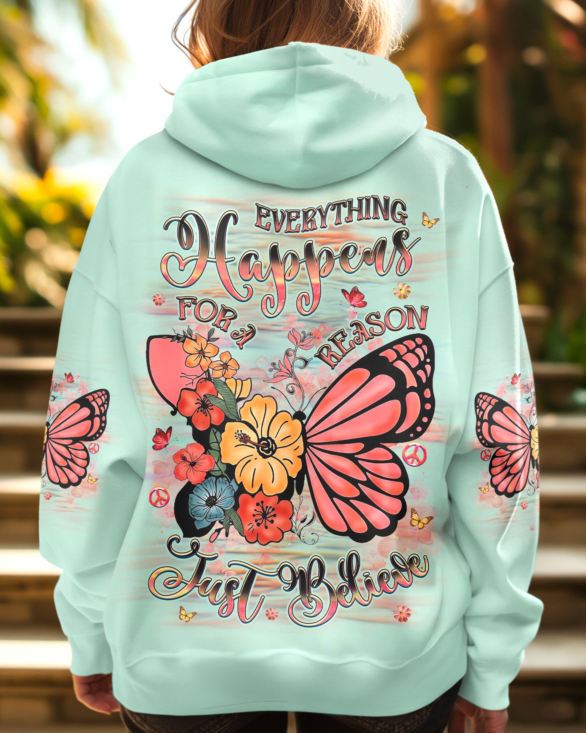 JUST BELIEVE BUTTERFLY ALL OVER PRINT - YHHG0110241
