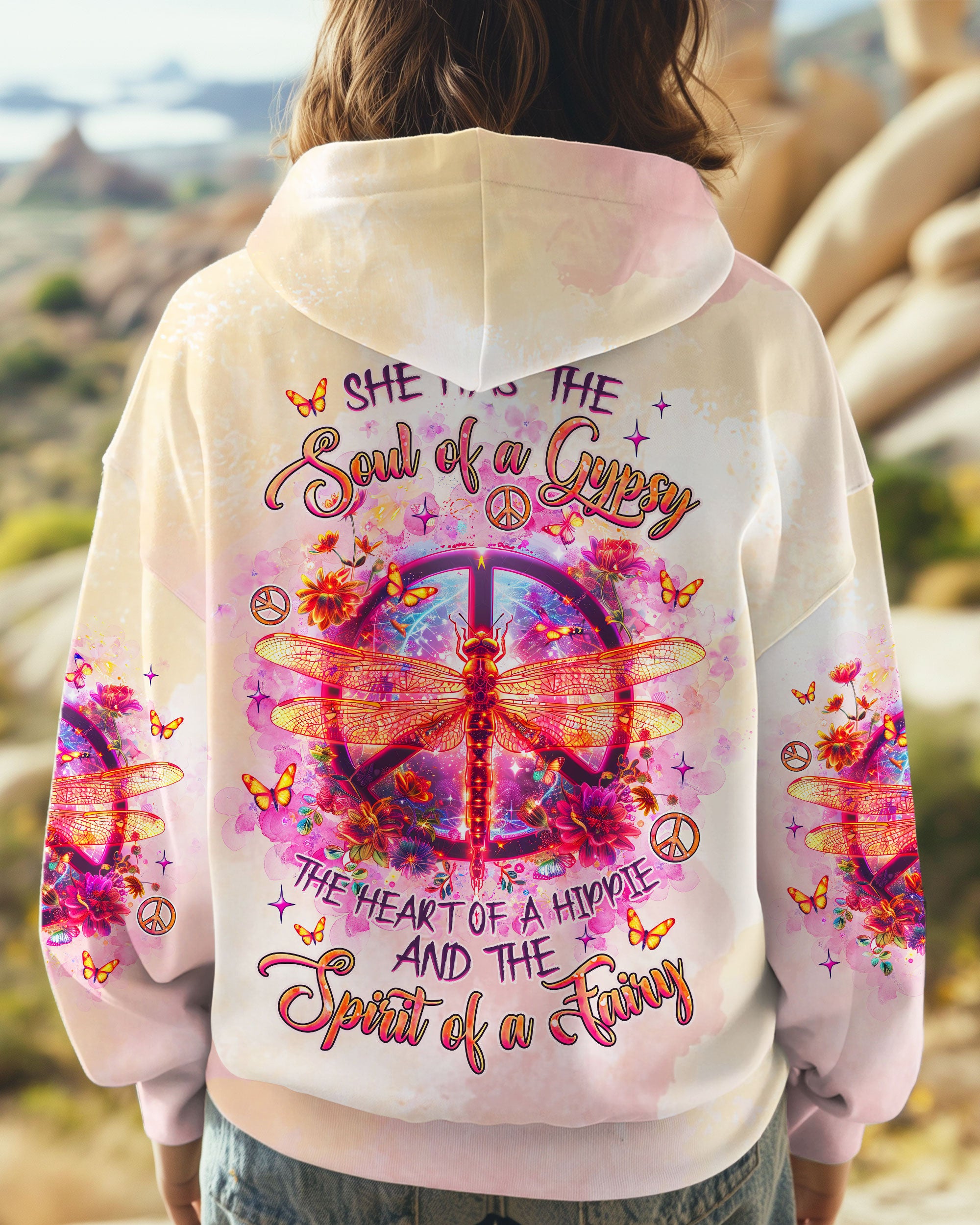SPIRIT OF A FAIRY PEACE DRAGONFLY ALL OVER PRINT - TLNZ3112243