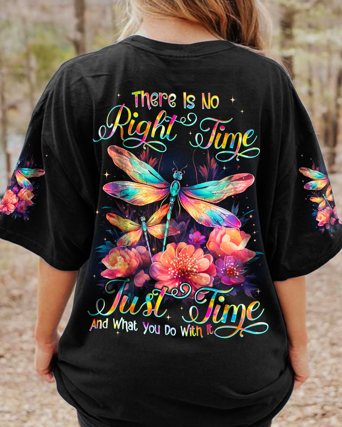 TIME AND WHAT YOU DO WITH IT DRAGONFLY ALL OVER PRINT - TYQY1602242