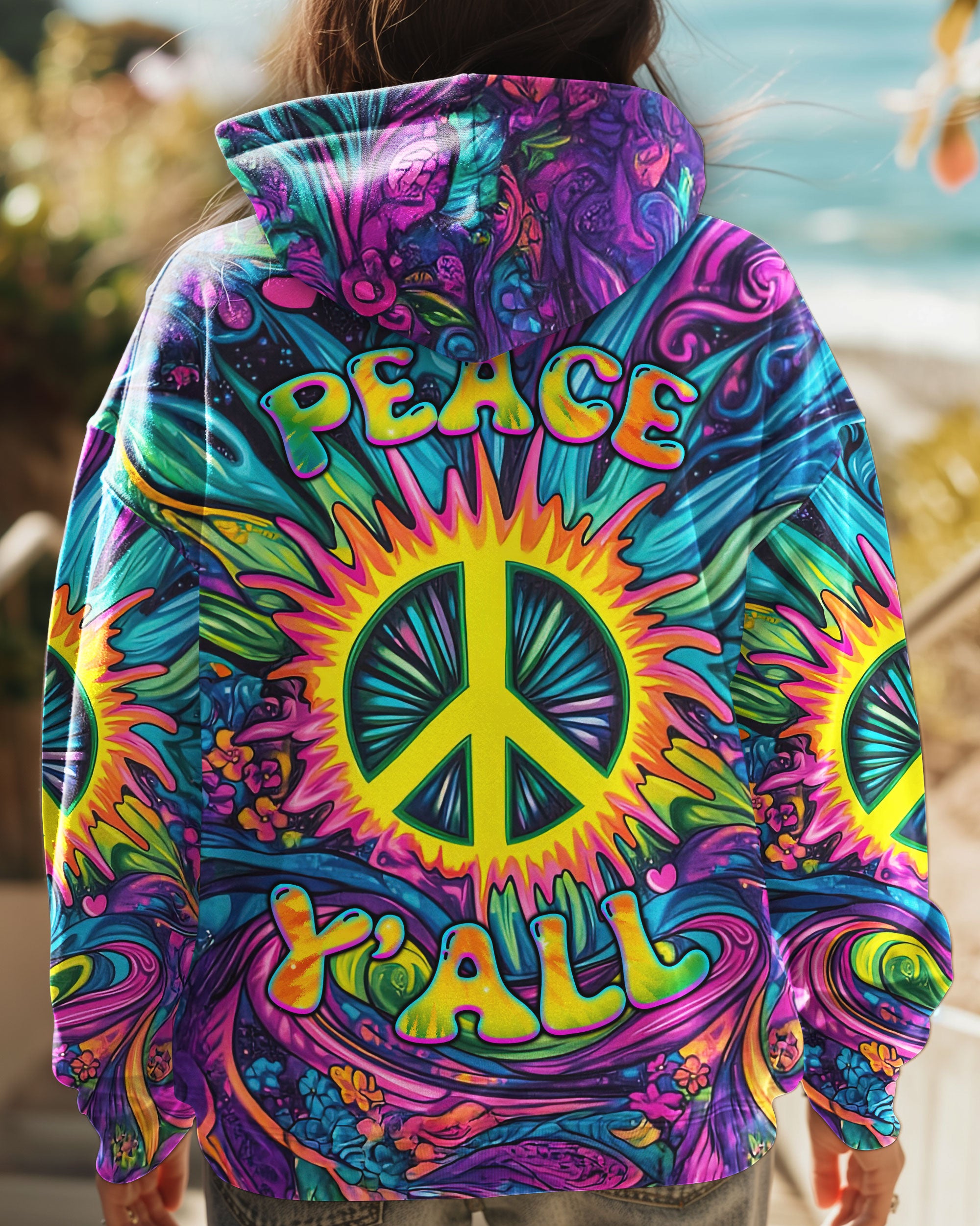 PEACE Y'ALL ART ALL OVER PRINT  - TLNZ1611244