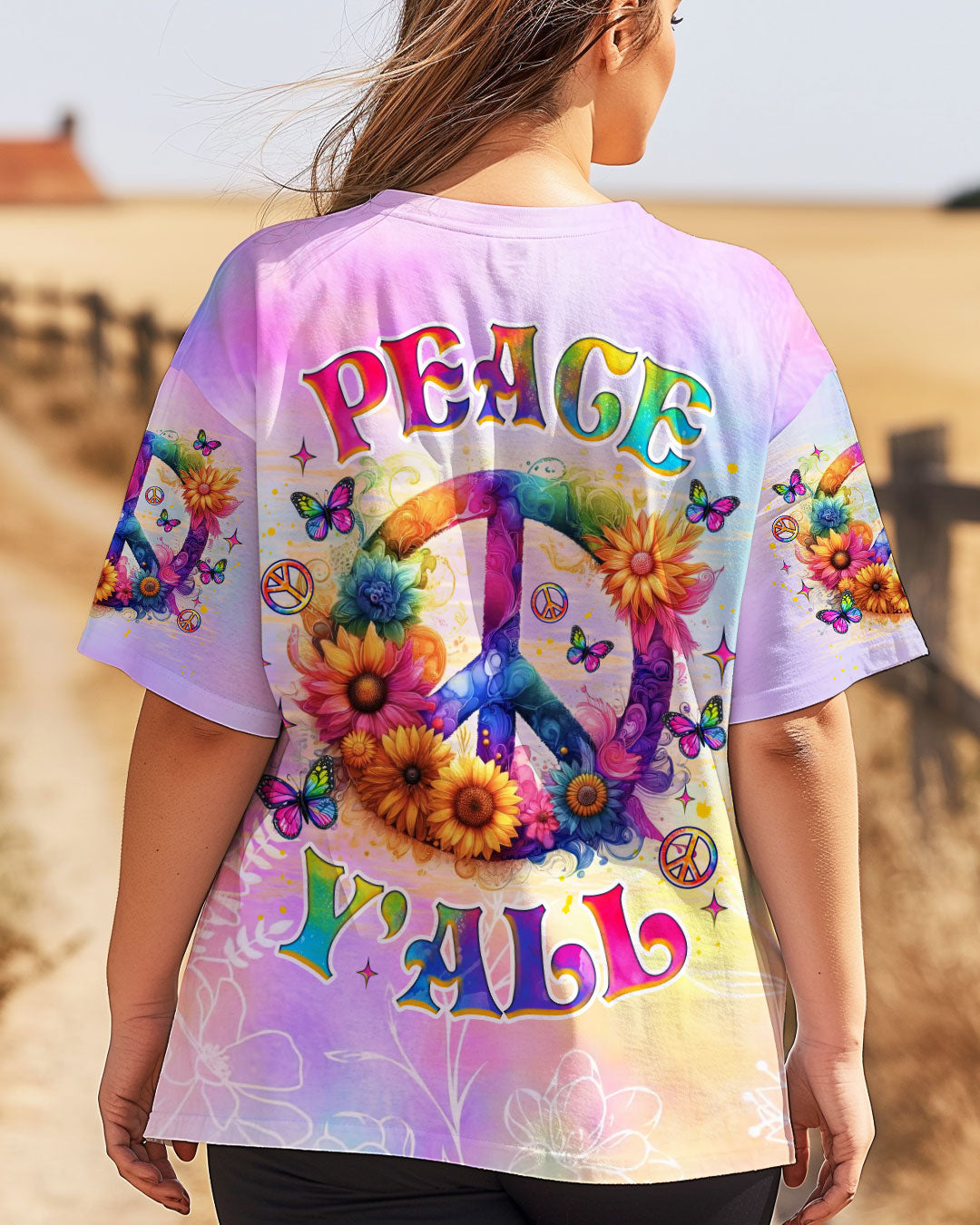 PEACE Y'ALL ALL OVER PRINT  - TLNZ1303251