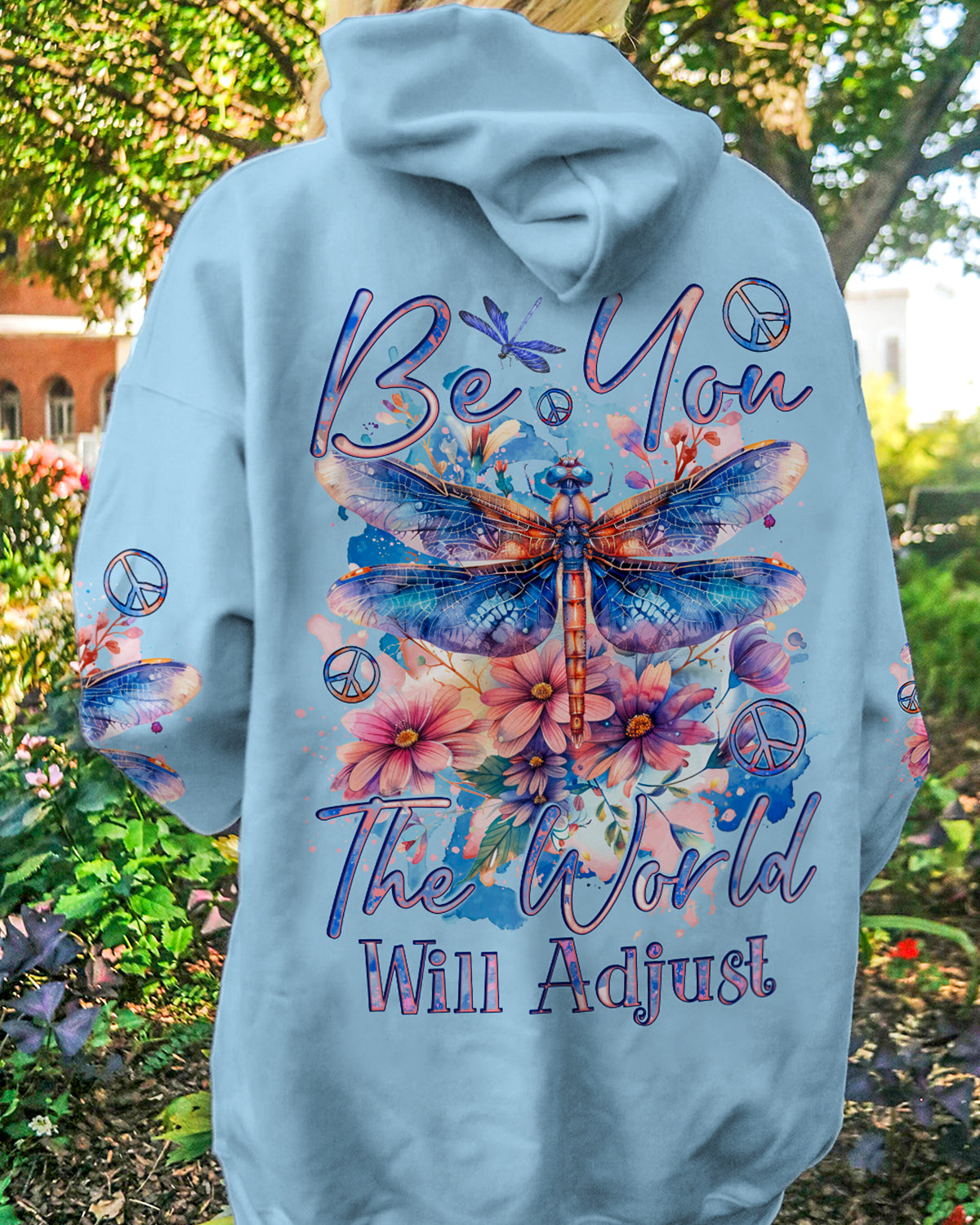 BE YOU THE WORLD WILL ADJUST DRAGONFLY ALL OVER PRINT - TYQY2002241