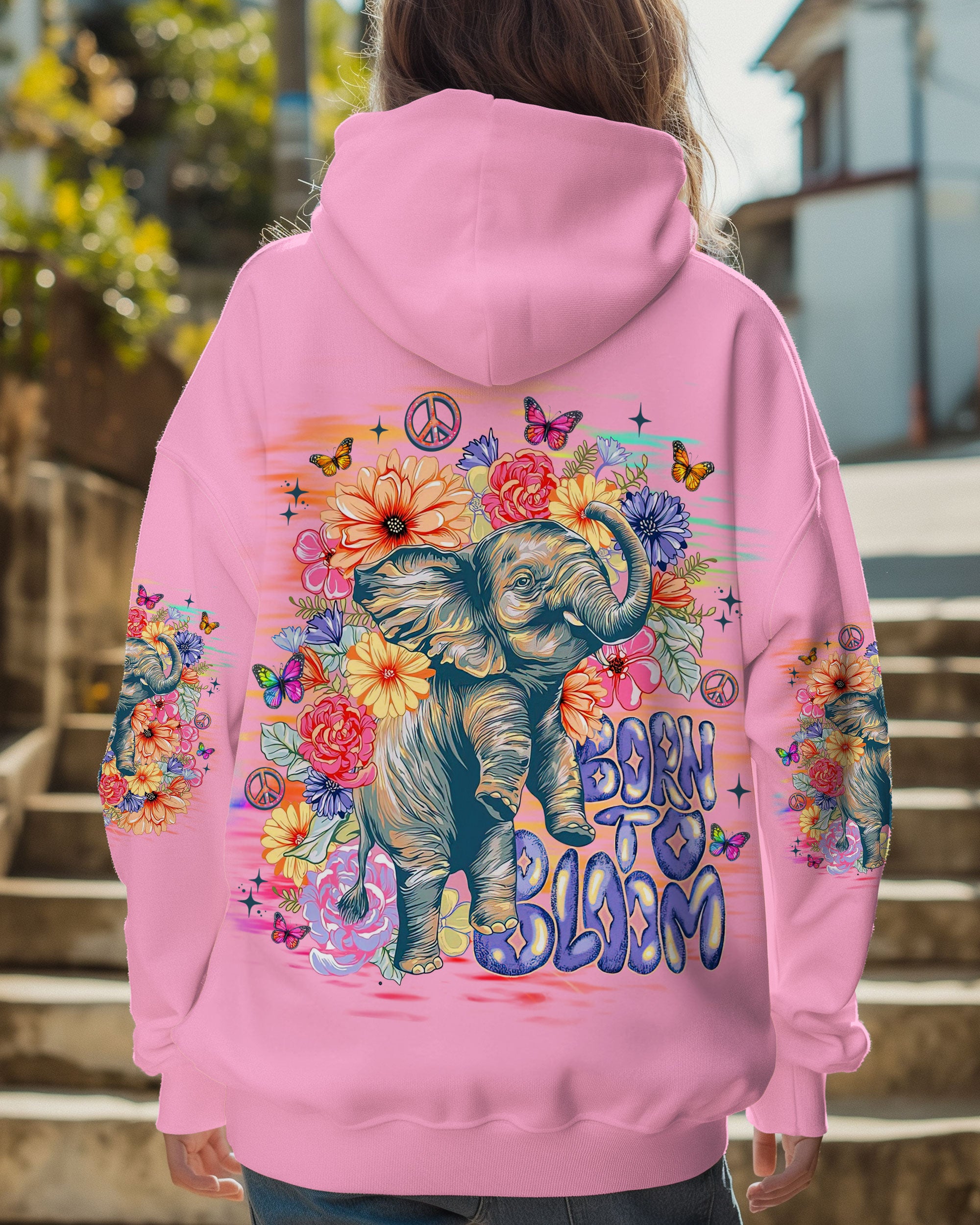 BORN TO BLOOM ELEPHANT ALL OVER PRINT - TLNZ1710243
