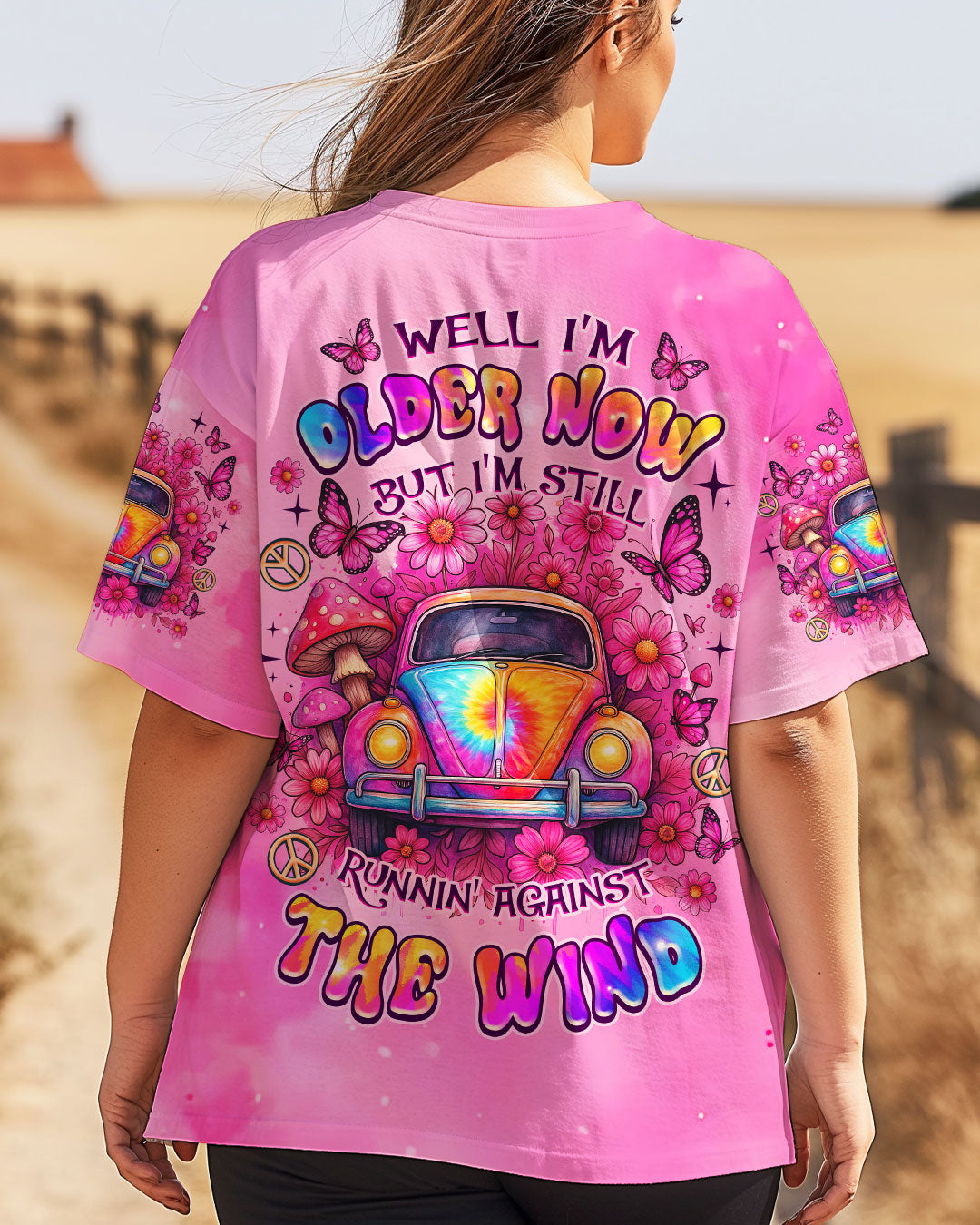 RUNNING AGAINST THE WIND CAR TIE DYE ALL OVER PRINT  - TLNZ0904252
