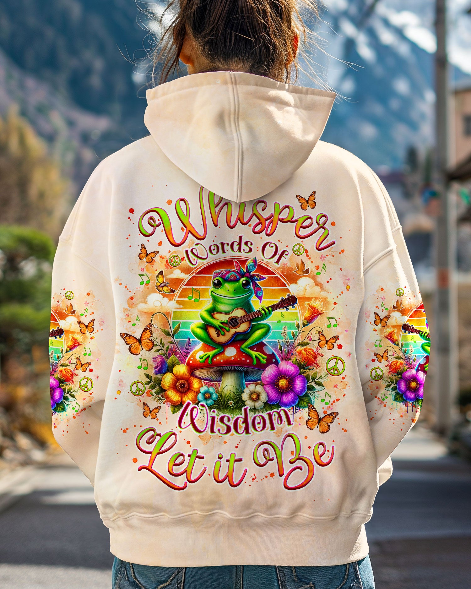 WHISPER WORDS OF WISDOM GUITAR FROG ALL OVER PRINT  - TLNZ0802253