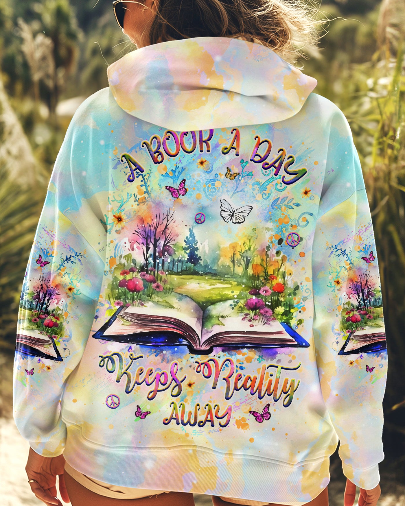 A BOOK A DAY KEEPS REALITY AWAY ALL OVER PRINT - YHHG0909241