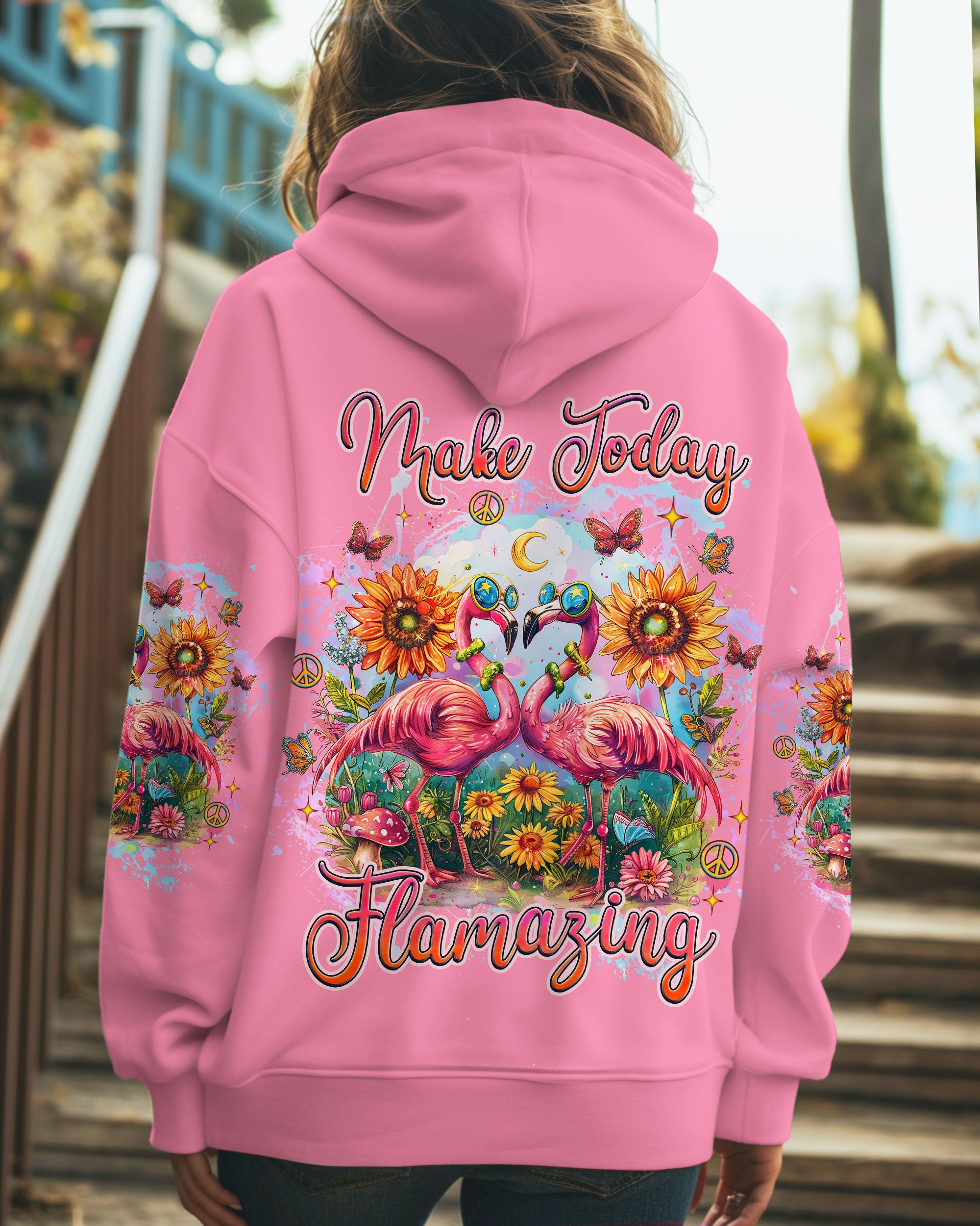 MAKE TODAY FLAMAZING FLAMINGO ALL OVER PRINT  - TLNZ2611242