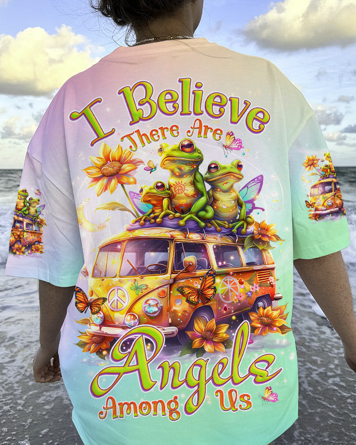 I BELIEVE THERE ARE ANGELS AMONG US FROG ALL OVER PRINT - TLNZ1803243