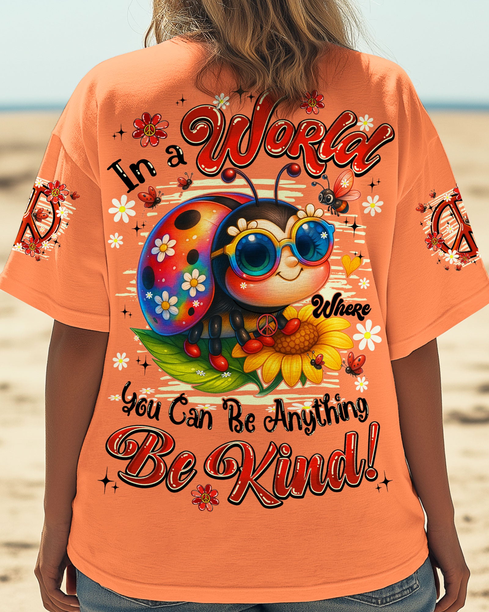 IN A WORLD YOU CAN BE ANYTHING BE KIND LADYBUG ALL OVER PRINT - TYPQ1906254