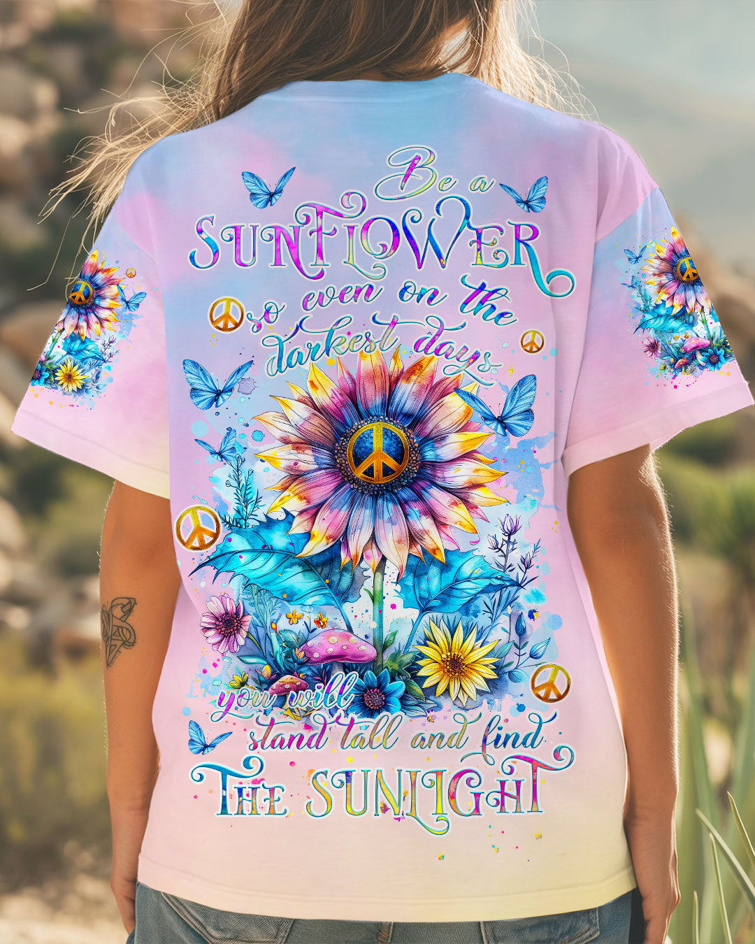 BE A SUNFLOWER ALL OVER PRINT - TLNZ0508241