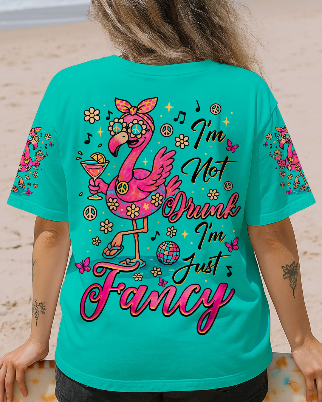 I'M JUST FANCY FLAMINGO ALL OVER PRINT   - TLNZ2105252