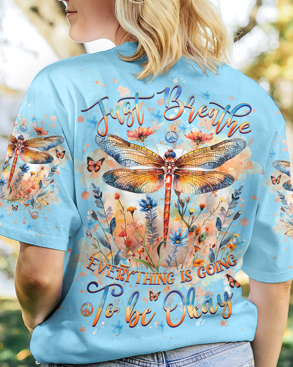JUST BREATHE DRAGONFLY ALL OVER PRINT - YHHG2205244