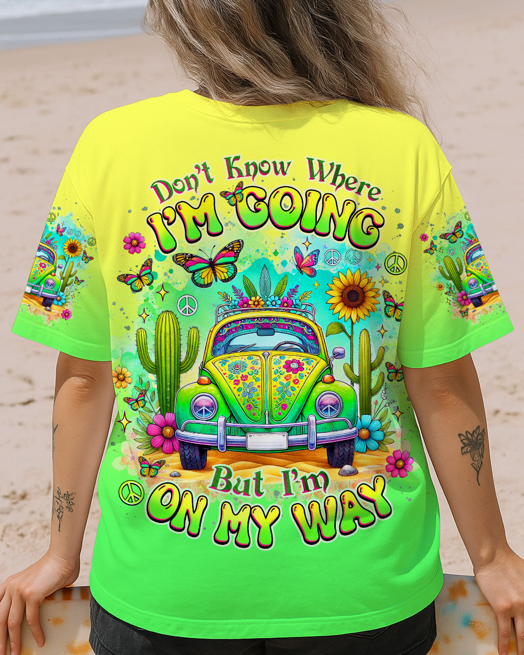 DON'T KNOW WHERE I'M GOING HIPPIE BUS  ALL OVER PRINT - TLNZ0404254