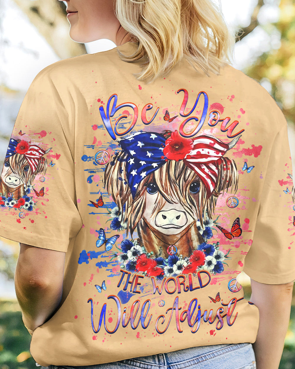 BE YOU THE WORLD WILL ADJUST ALL OVER PRINT - YHHG2706247