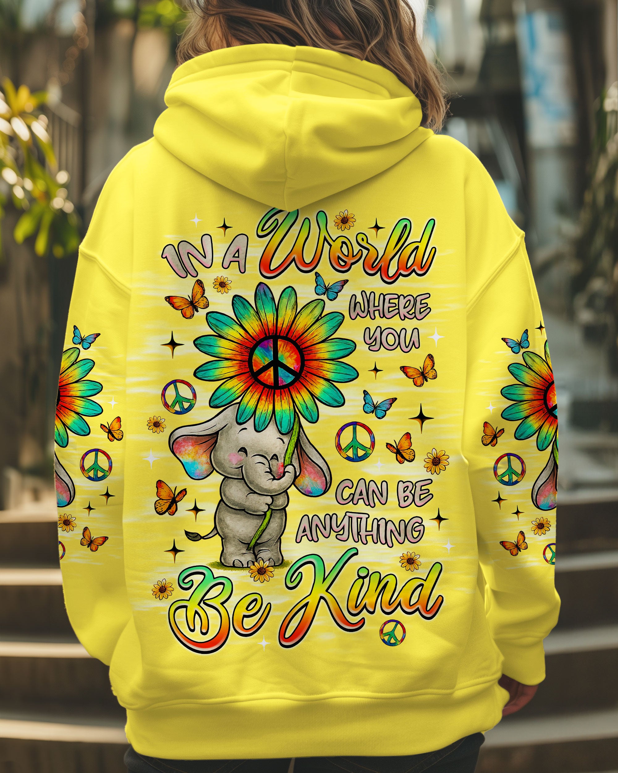 BE KIND ELEPHANT ALL OVER PRINT  - TLNZ3107252