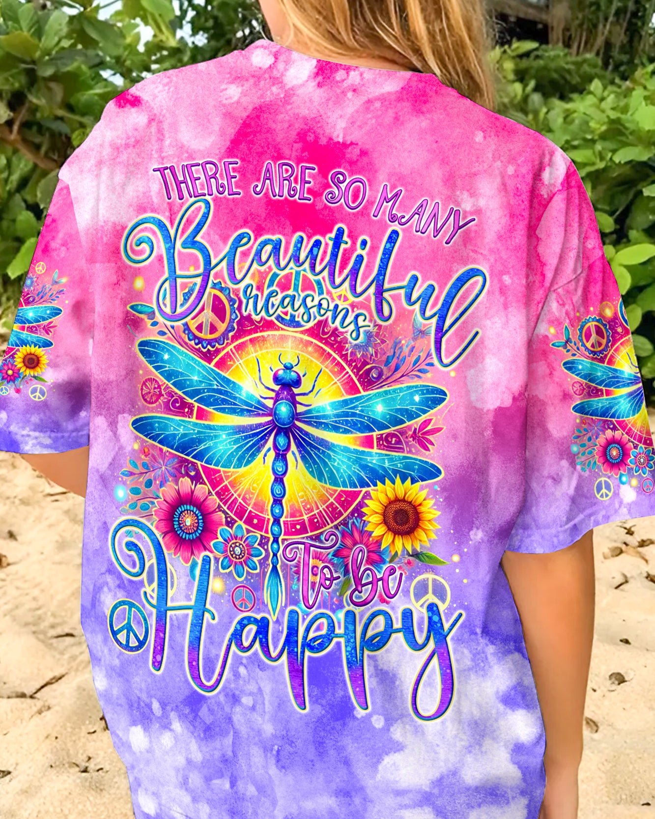 BEAUTIFUL REASONS TO BE HAPPY DRAGONFLY ALL OVER PRINT - TYQY1907245