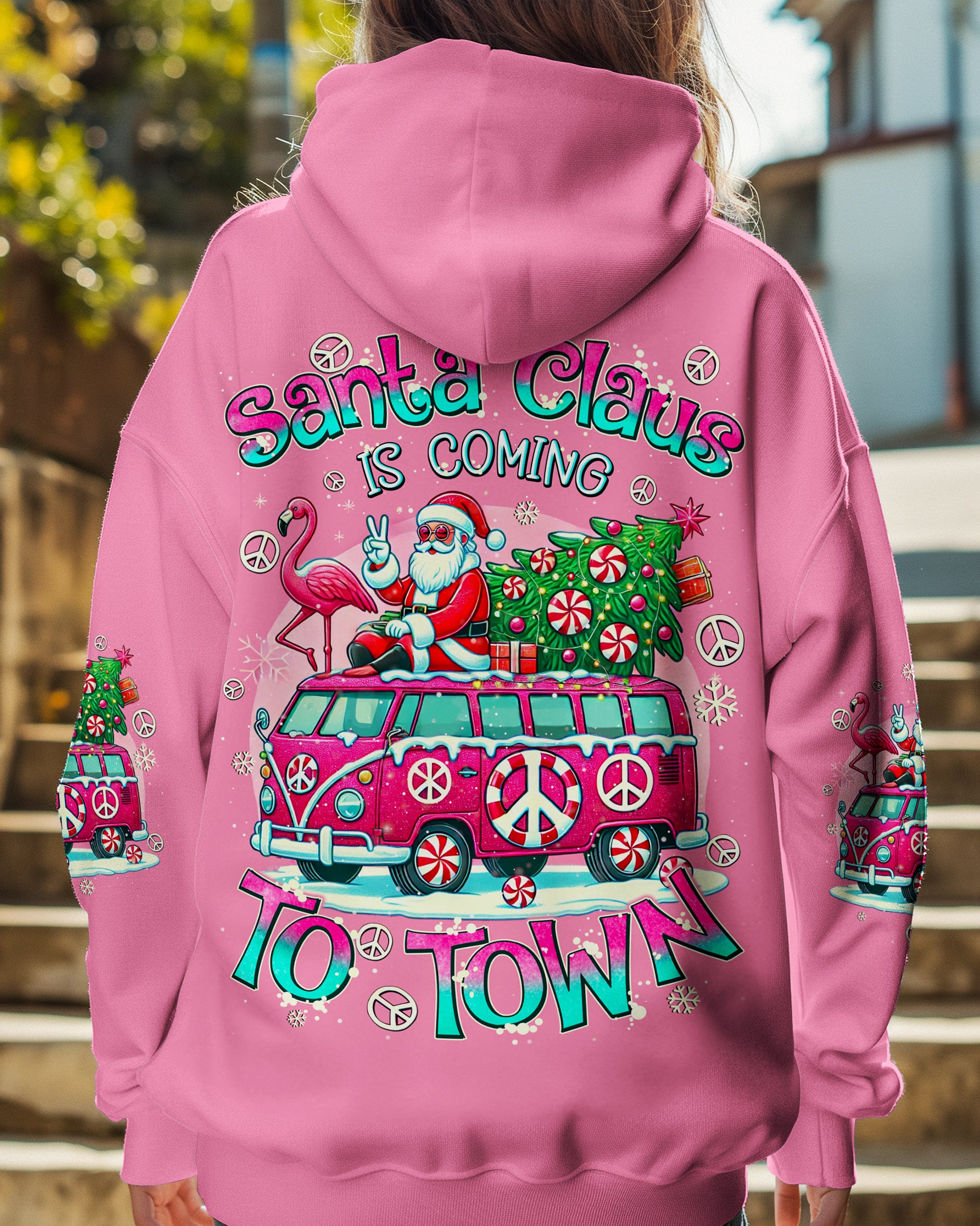 SANTA CLAUS IS COMING CHRISTMAS ALL OVER PRINT - TYQY0710244