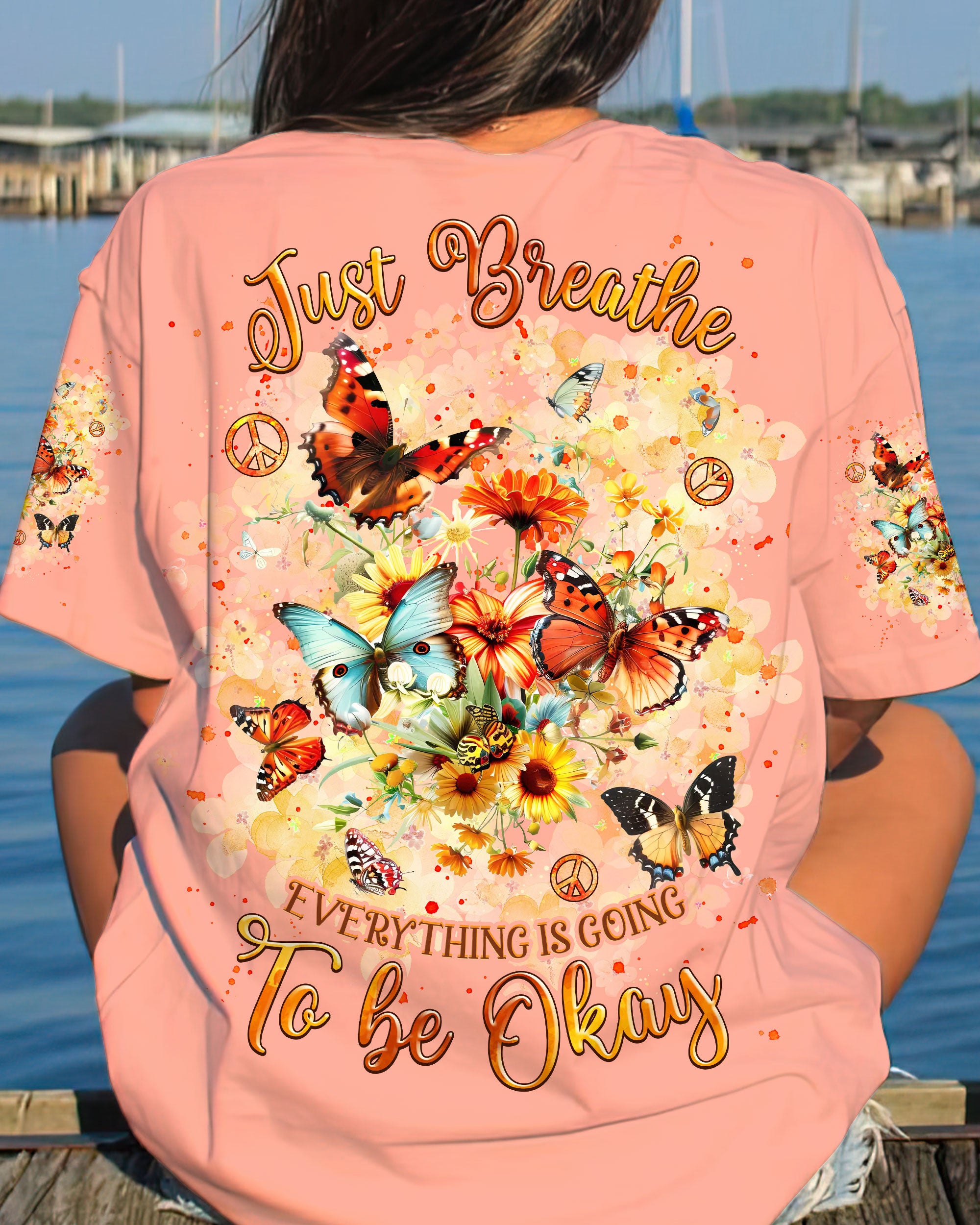 JUST BREATHE BUTTERFLY ALL OVER PRINT - TLNZ2305244
