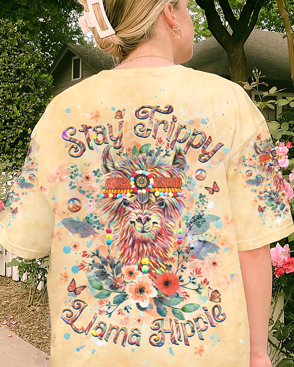 STAY TRIPPY LLAMA HIPPIE ALL OVER PRINT - YHHG1705242