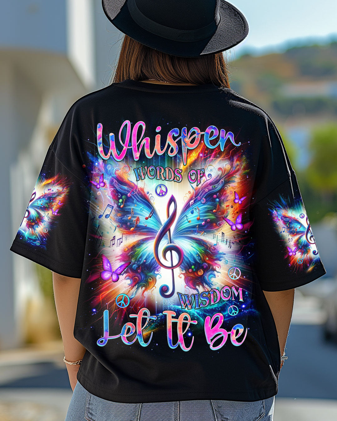 WHISPER WORDS OF WISDOM LET IT BE BUTTERFLY ALL OVER PRINT - TLNZ3103253