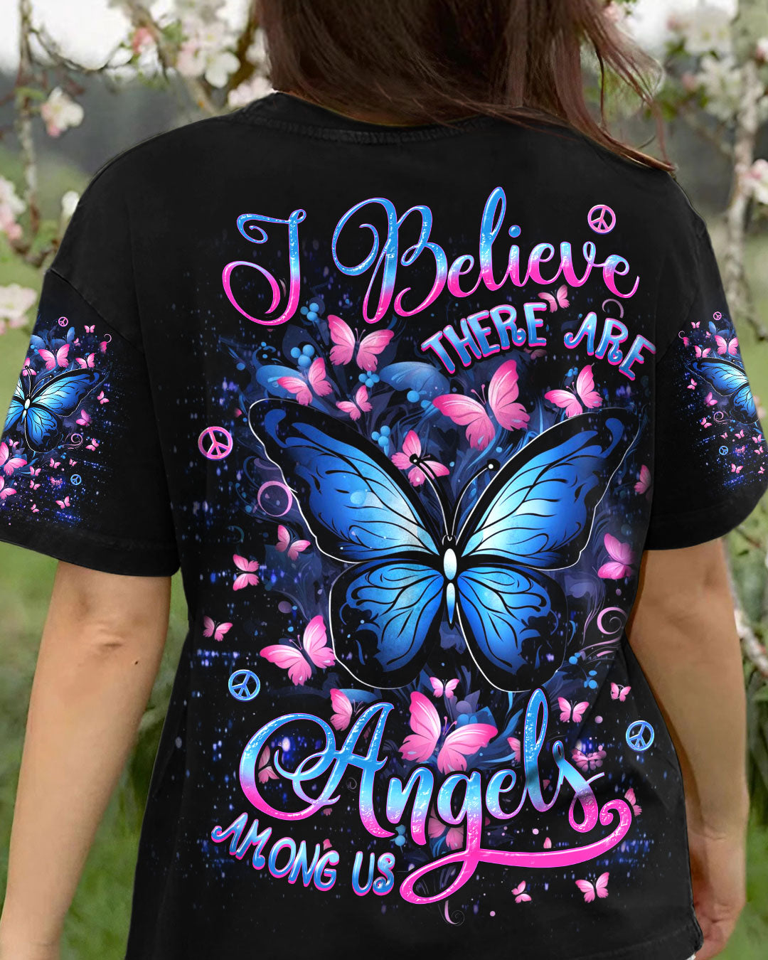 I BELIEVE THERE ARE ANGELS AMONG US ALL OVER PRINT - YHDU2407242