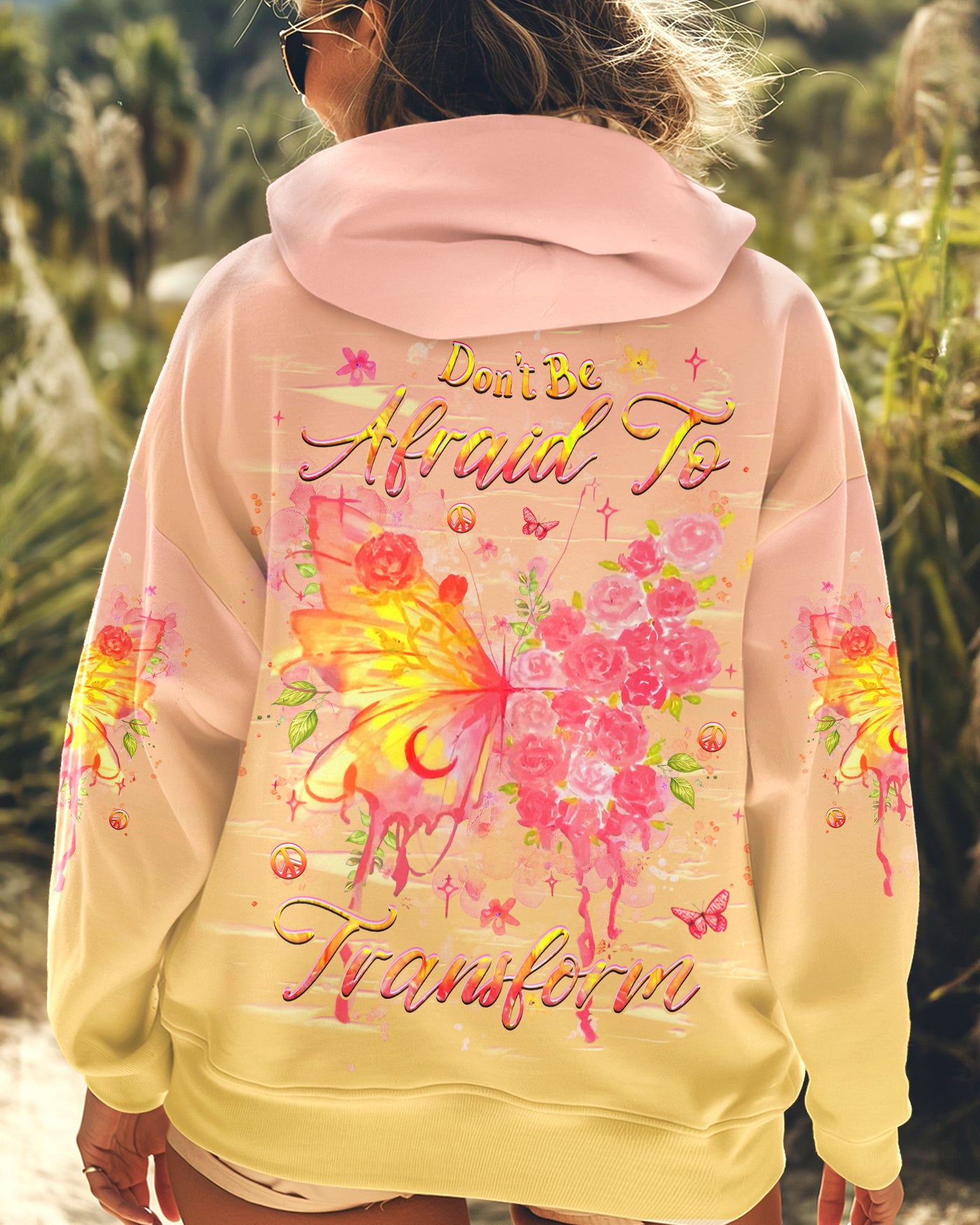 DON'T BE AFRAID TO TRANSFORM BUTTERFLY ALL OVER PRINT - YHHG1712243
