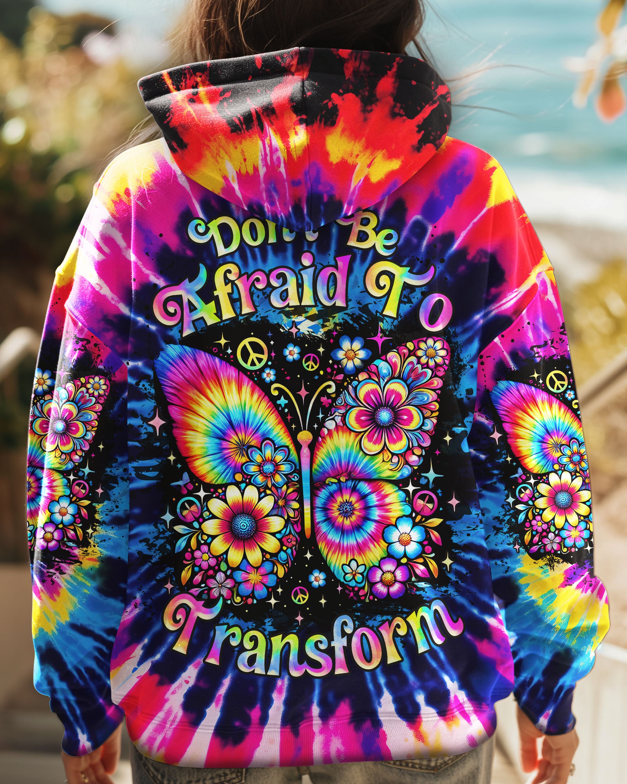 DON'T BE AFRAID TO TRANSFORM BUTTERFLY ALL OVER PRINT  - TLNZ0412243