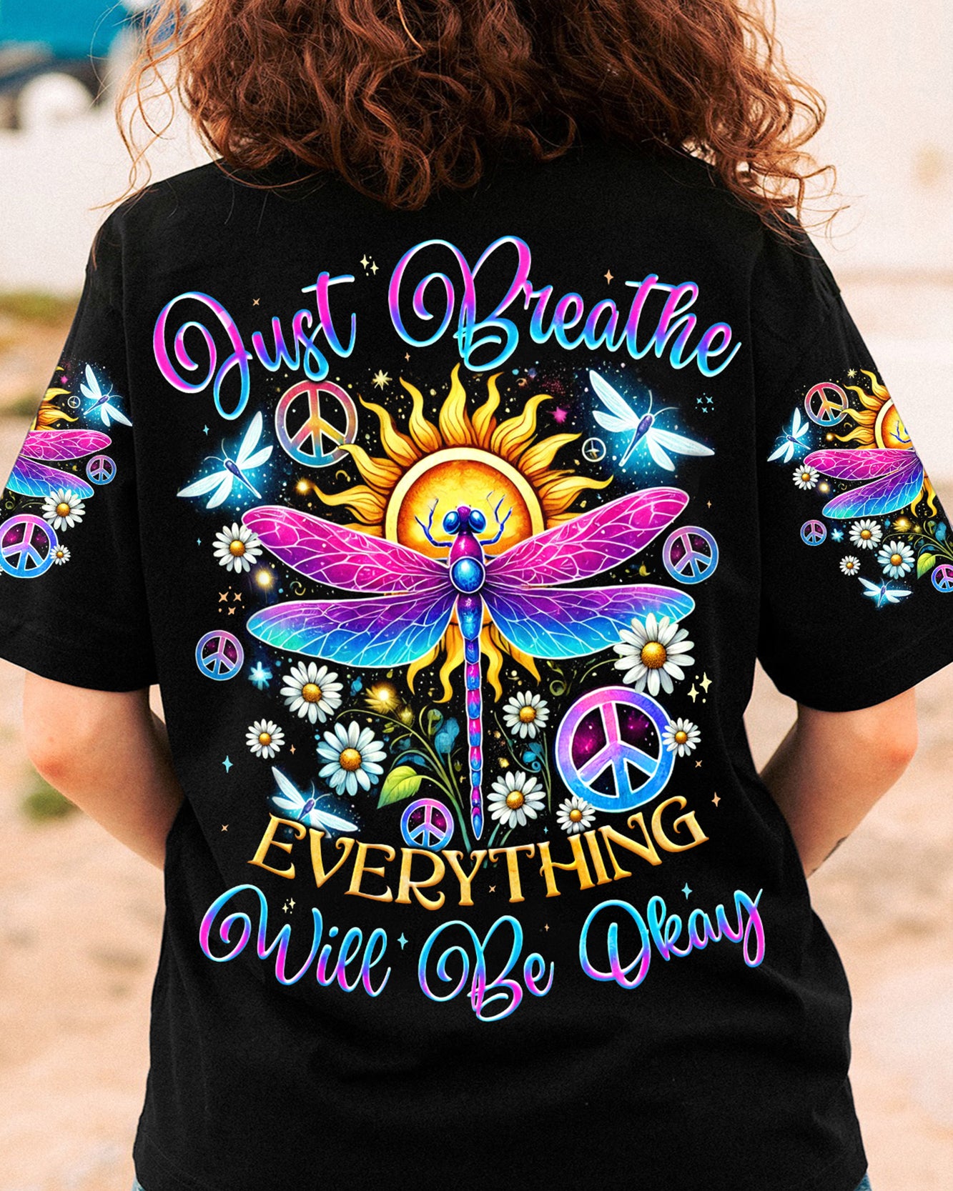JUST BREATHE DRAGONFLY ALL OVER PRINT - TYQY2307241