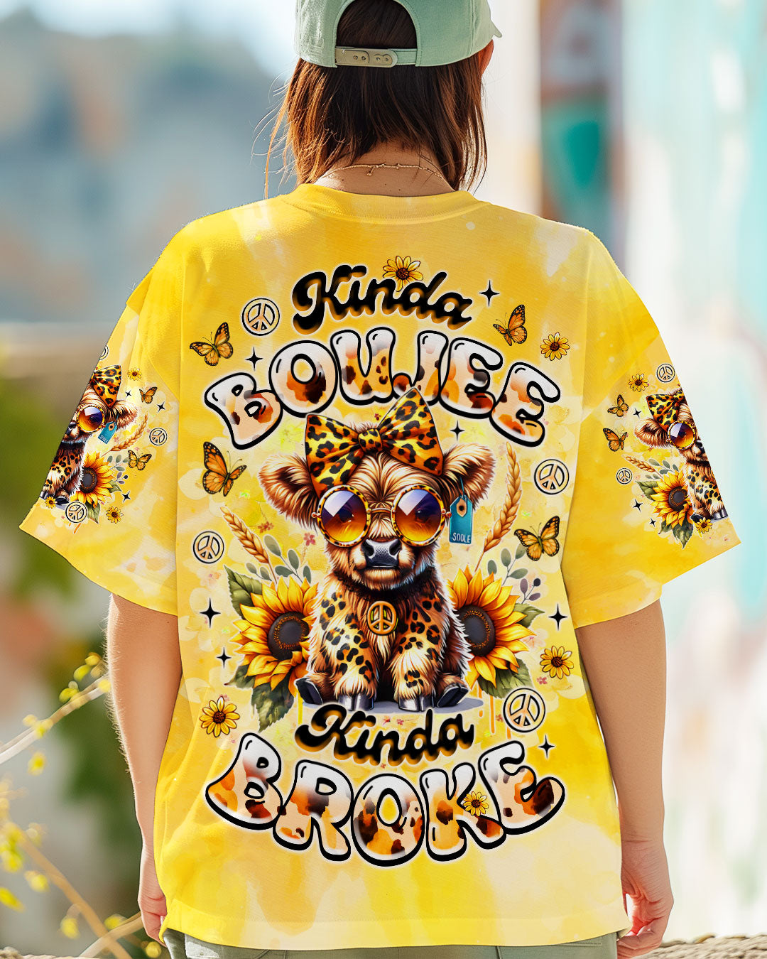 KINDA BOUJEE KINDA BROKE COW ALL OVER PRINT - TLNZ1507252