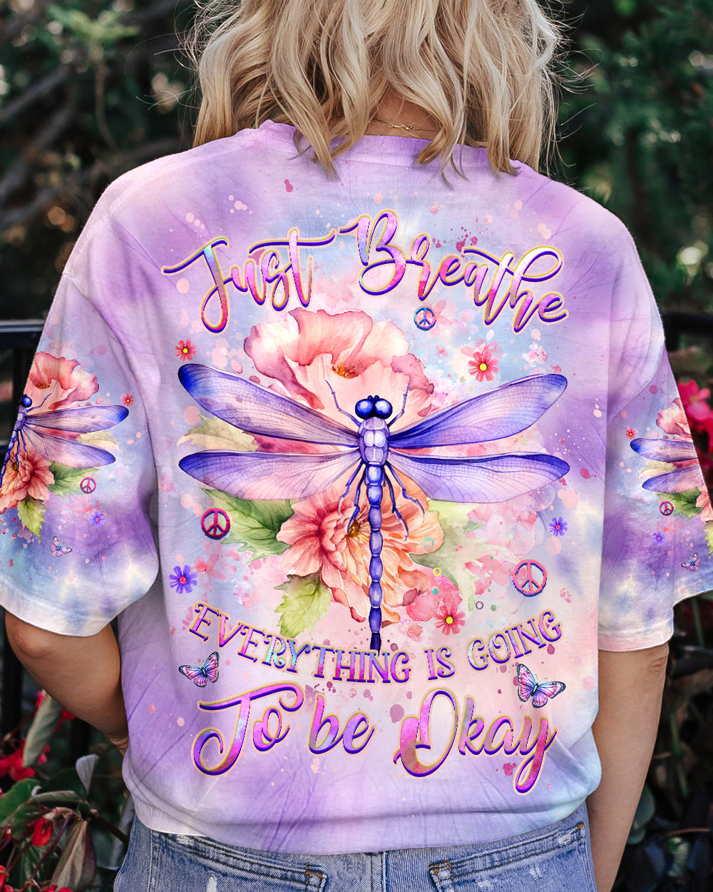 JUST BREATHE DRAGONFLY ALL OVER PRINT - YHHG0507241