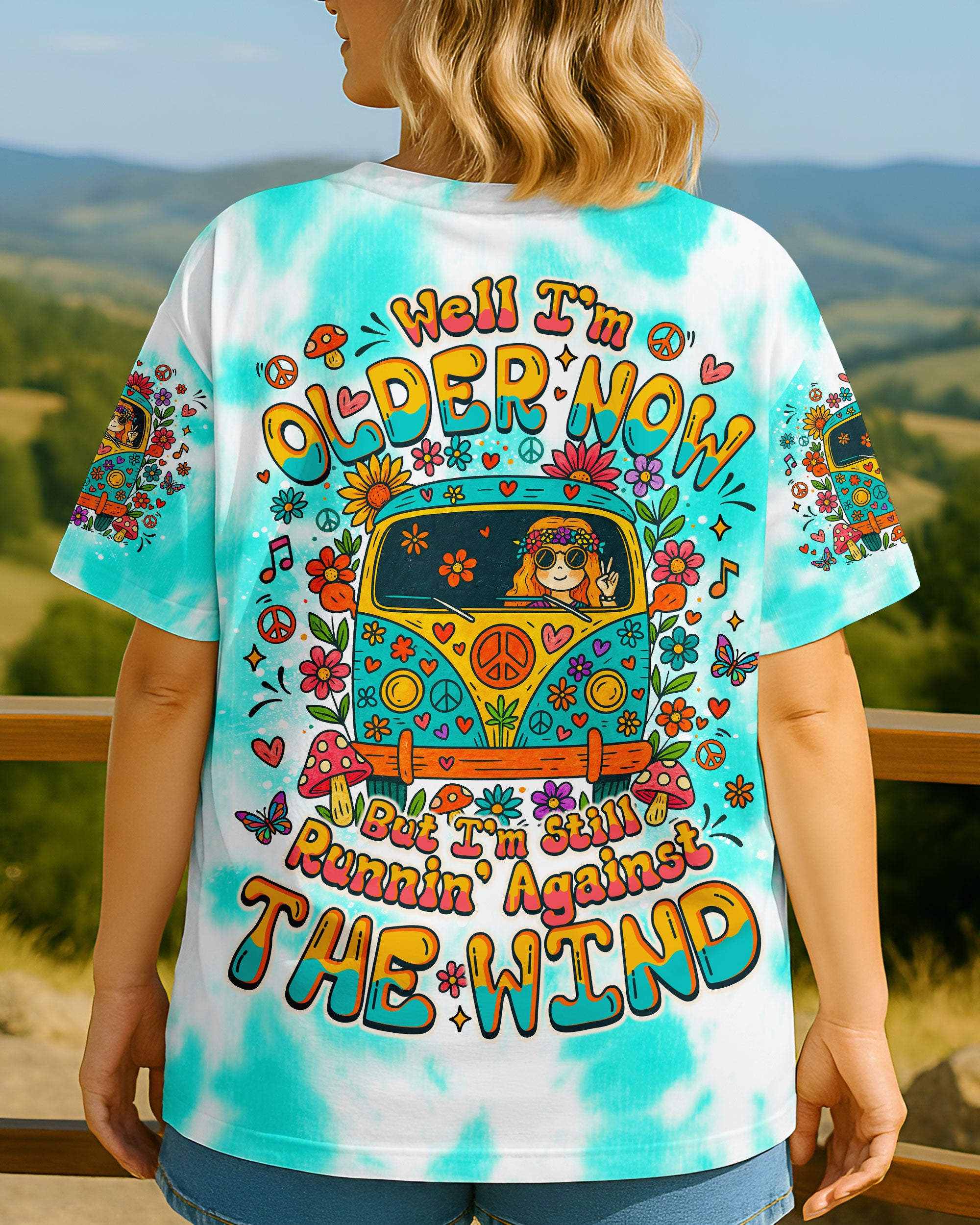 RUNNING AGAINST THE WIND BUS TIE DYE ALL OVER PRINT - TLNO2107253