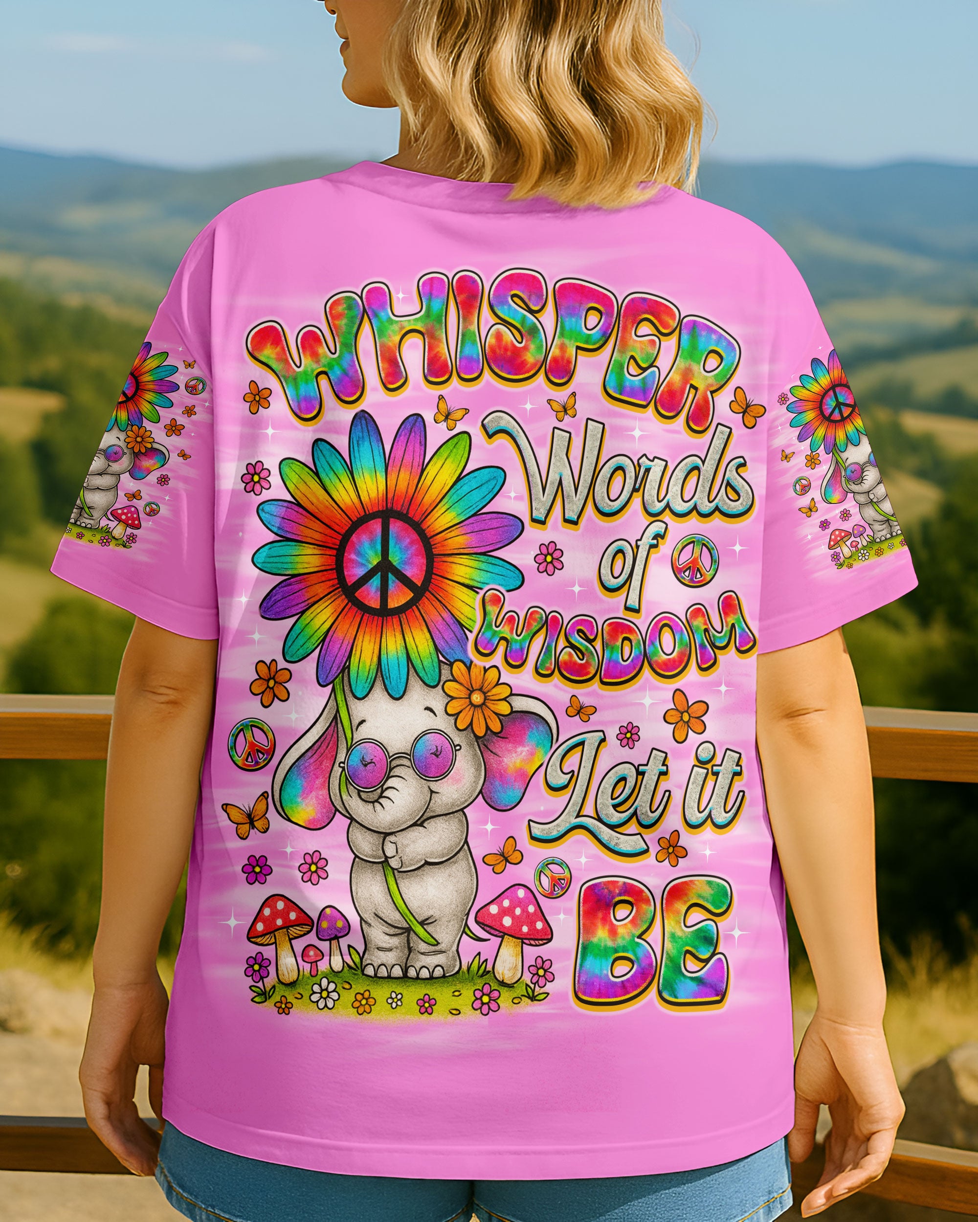 WHISPER WORDS OF WISDOM LET IT BE ELEPHANT ALL OVER PRINT  - TLNO1508251