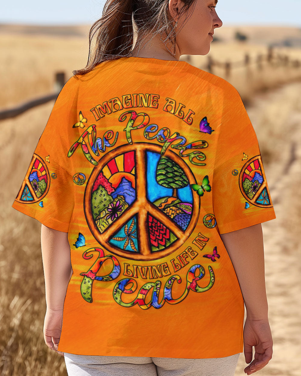 IMAGINE ALL THE PEOPLE LIVING LIFE IN PEACE ALL OVER PRINT - YHLN1004253