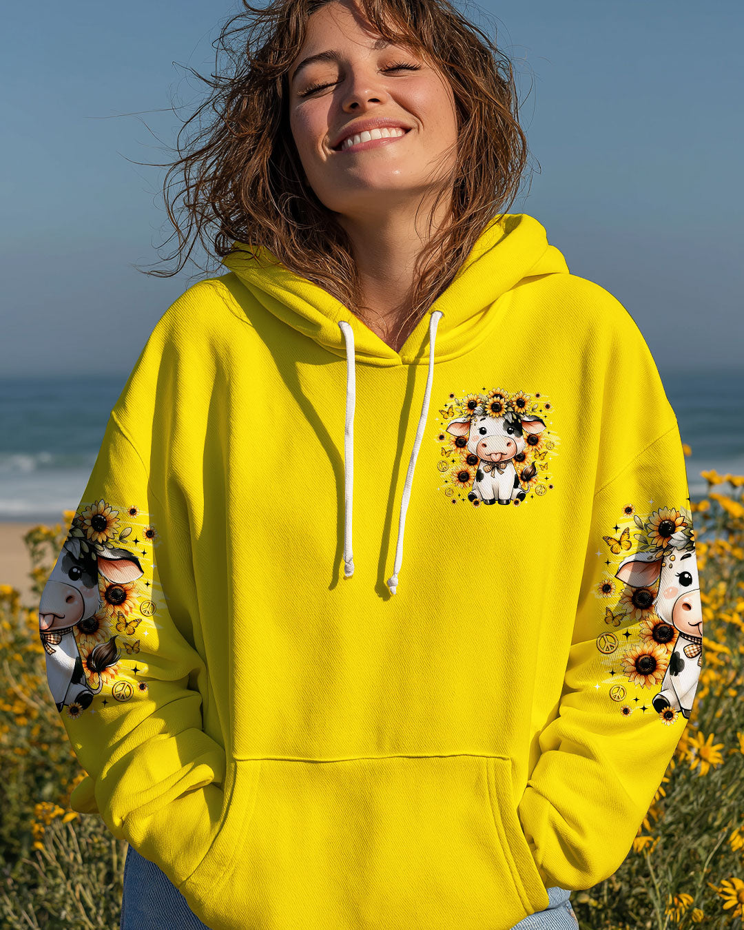 JUST A LITTLE MOODY COW ALL OVER PRINT - TLNZ1108253