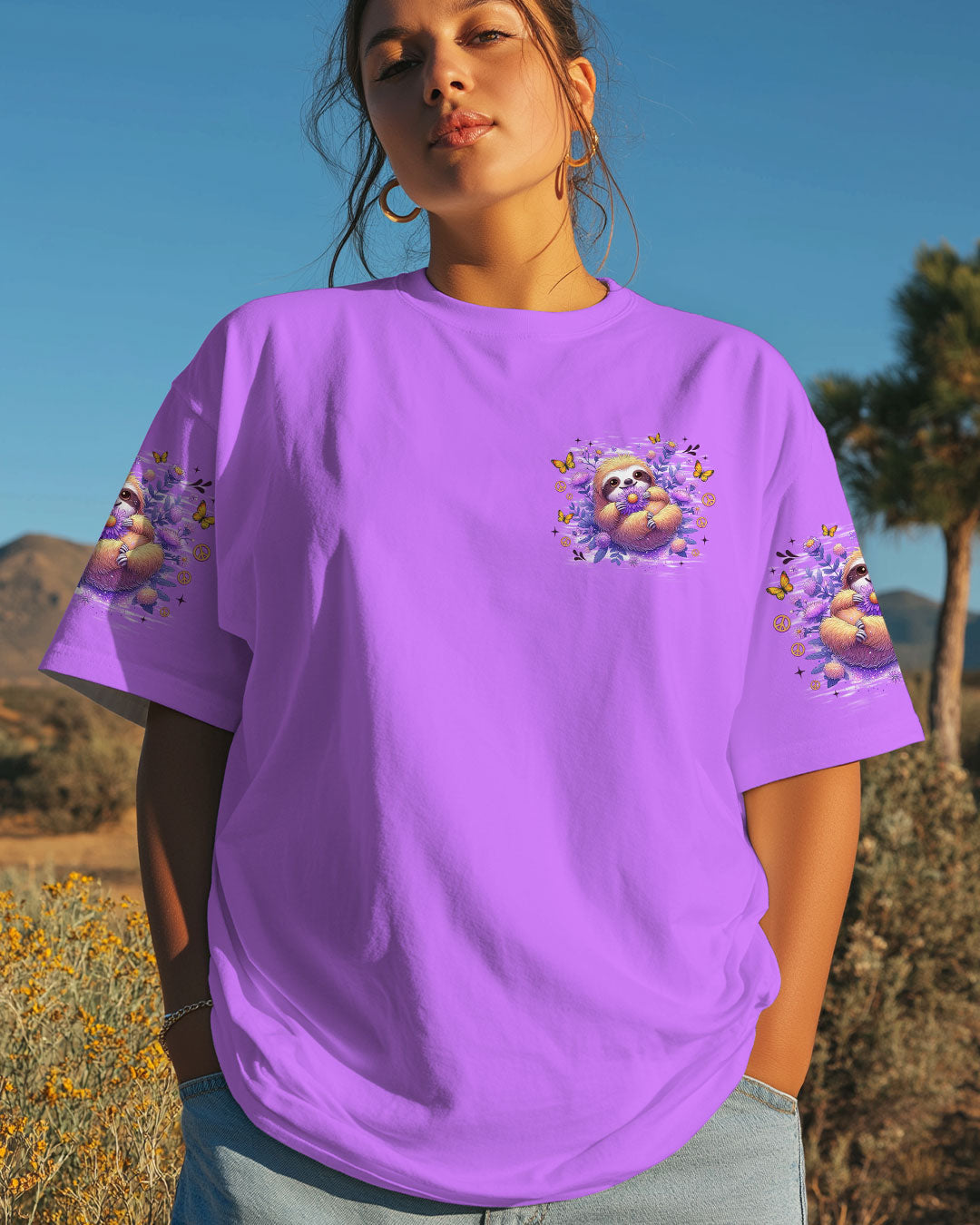 JUST BREATHE SLOTH ALL OVER PRINT - TLNZ1308253