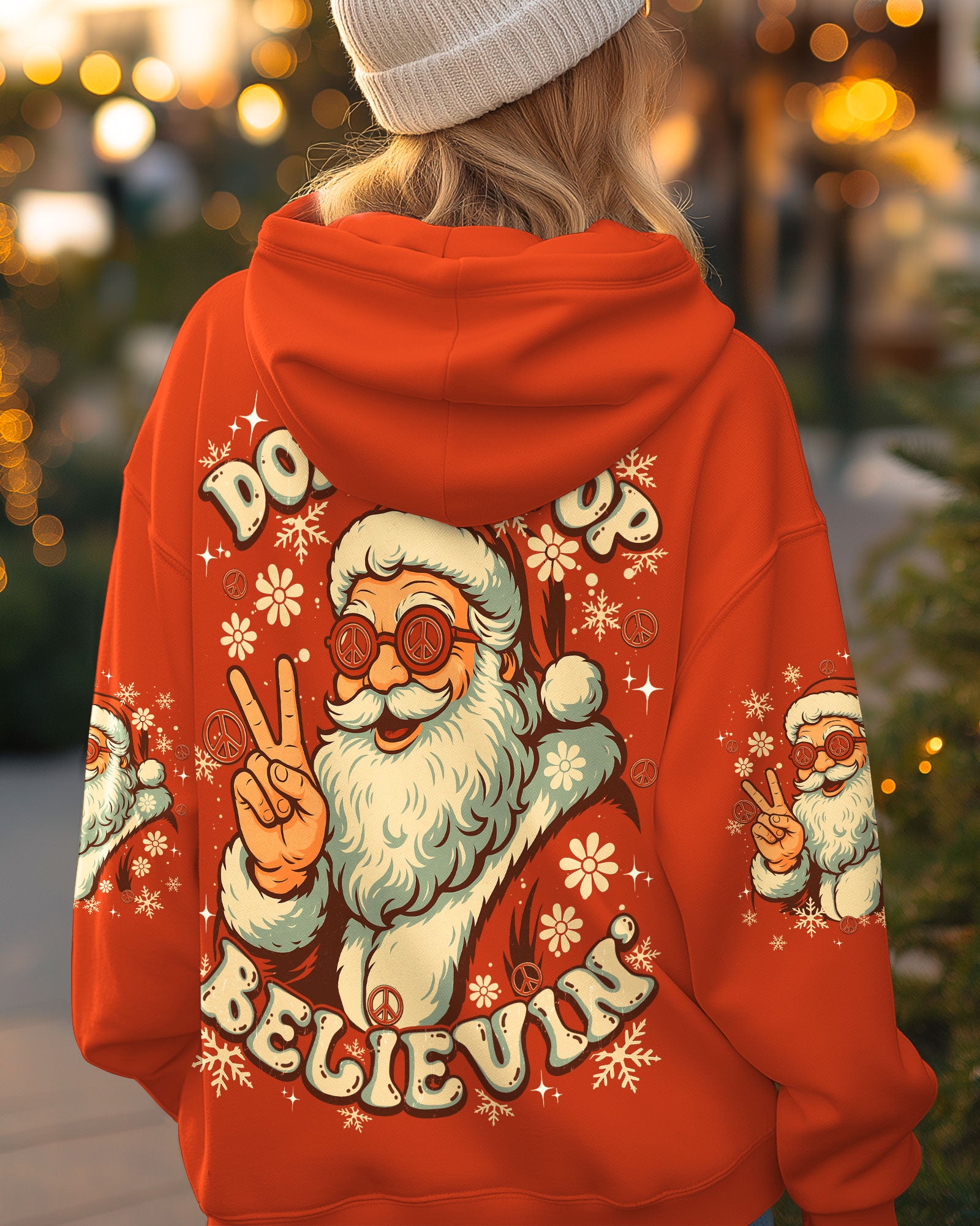 DON'T STOP BELIEVING SANTA CHRISTMAS ALL OVER PRINT - TY0511251