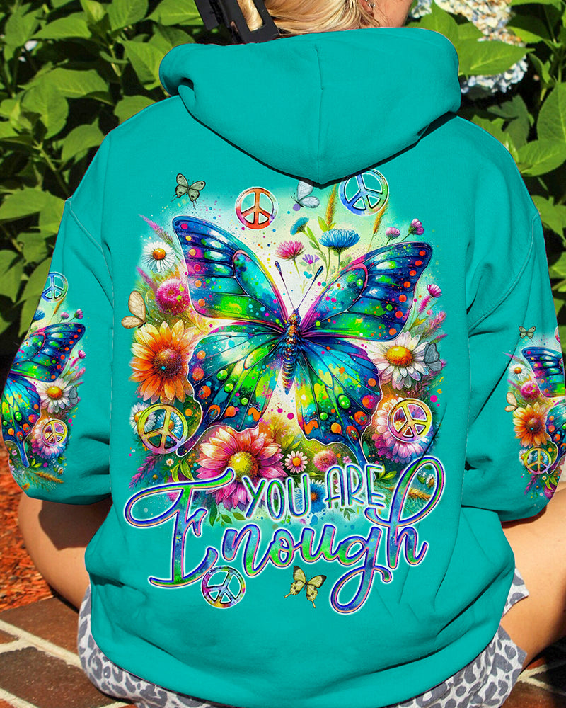 YOU ARE ENOUGH BUTTERFLY ALL OVER PRINT - TYQY2311231