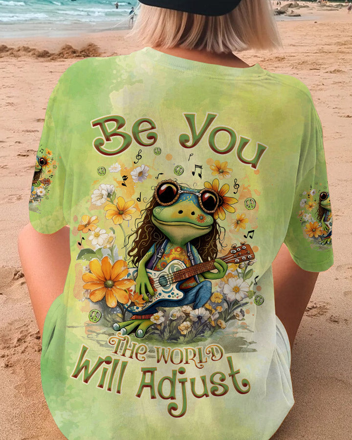 BE YOU THE WORLD WILL ADJUST FROG ALL OVER PRINT - TLNZ0709231