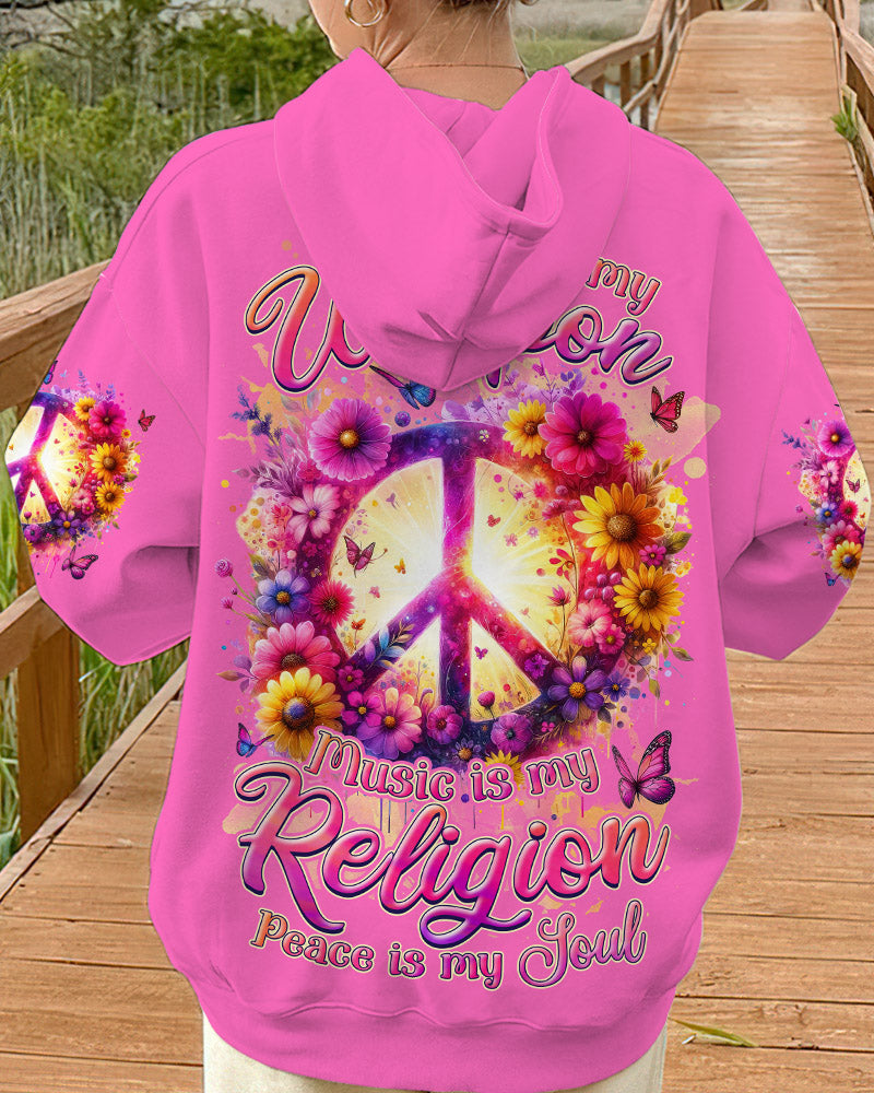 PEACE IN MY SOUL FLORAL ALL OVER PRINT - TLNZ1501242