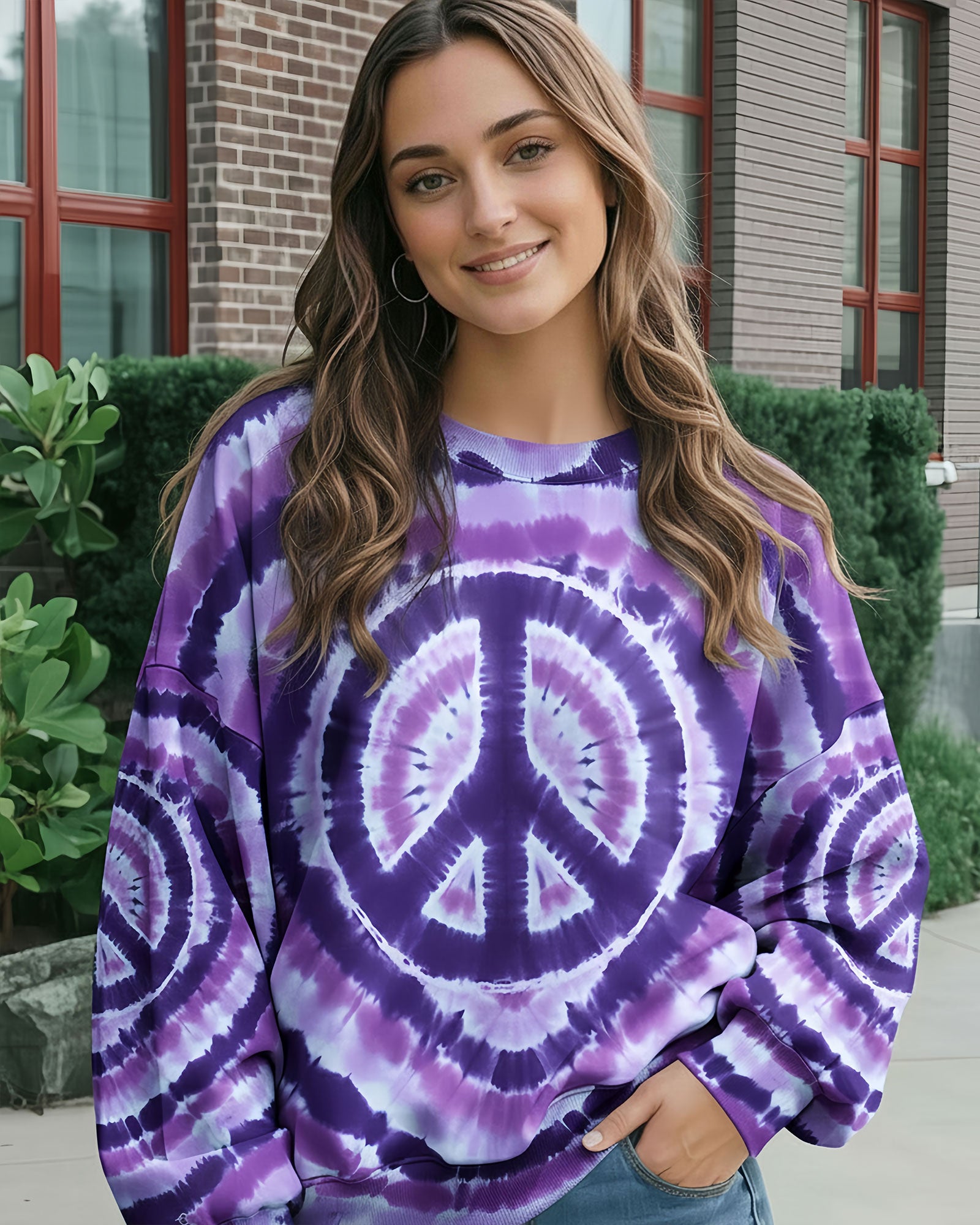 PEACE VIOLET ALL OVER PRINT - TYQY2912252