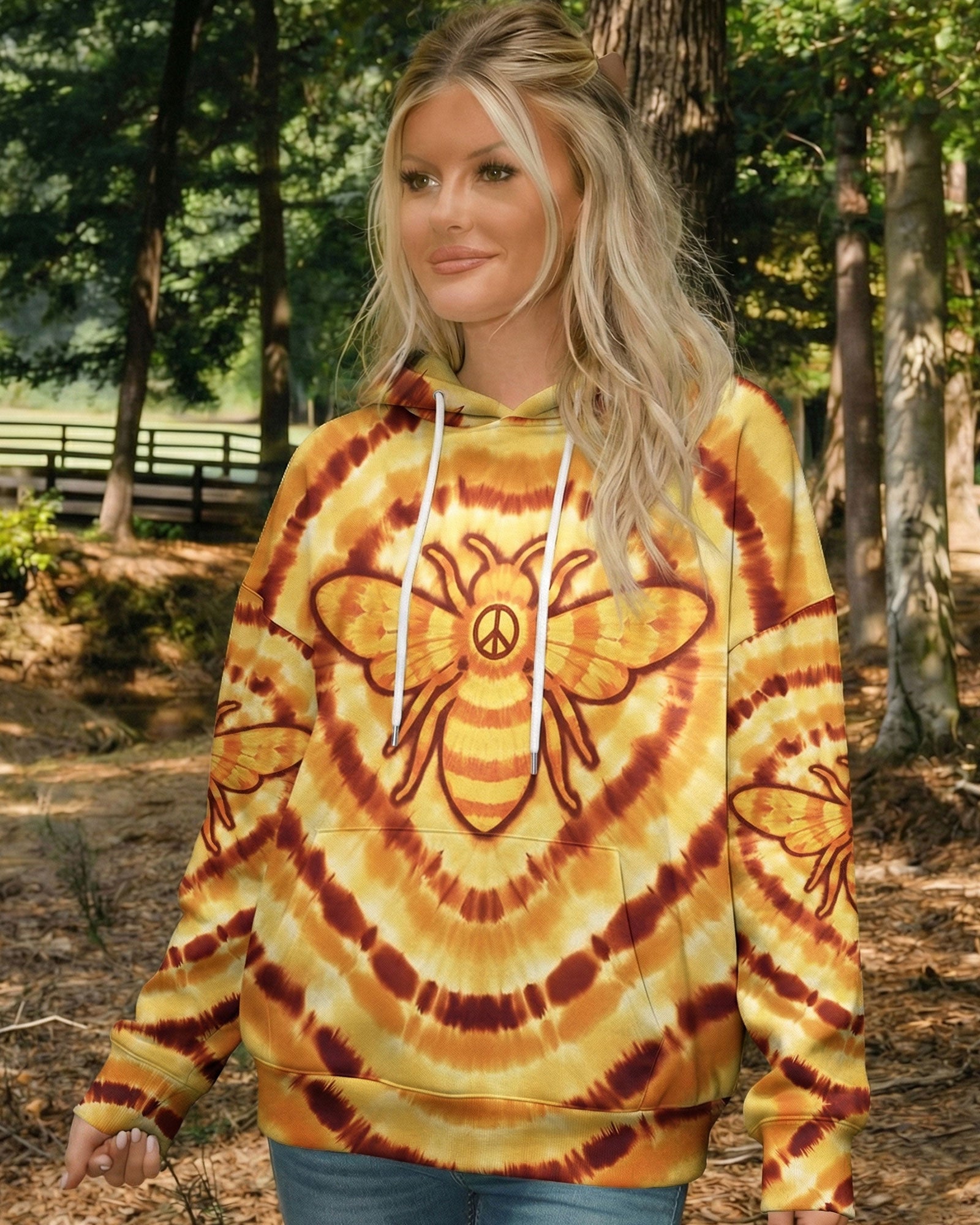 BEE HIPPIE YELLOW ALL OVER PRINT - TYQY0801261