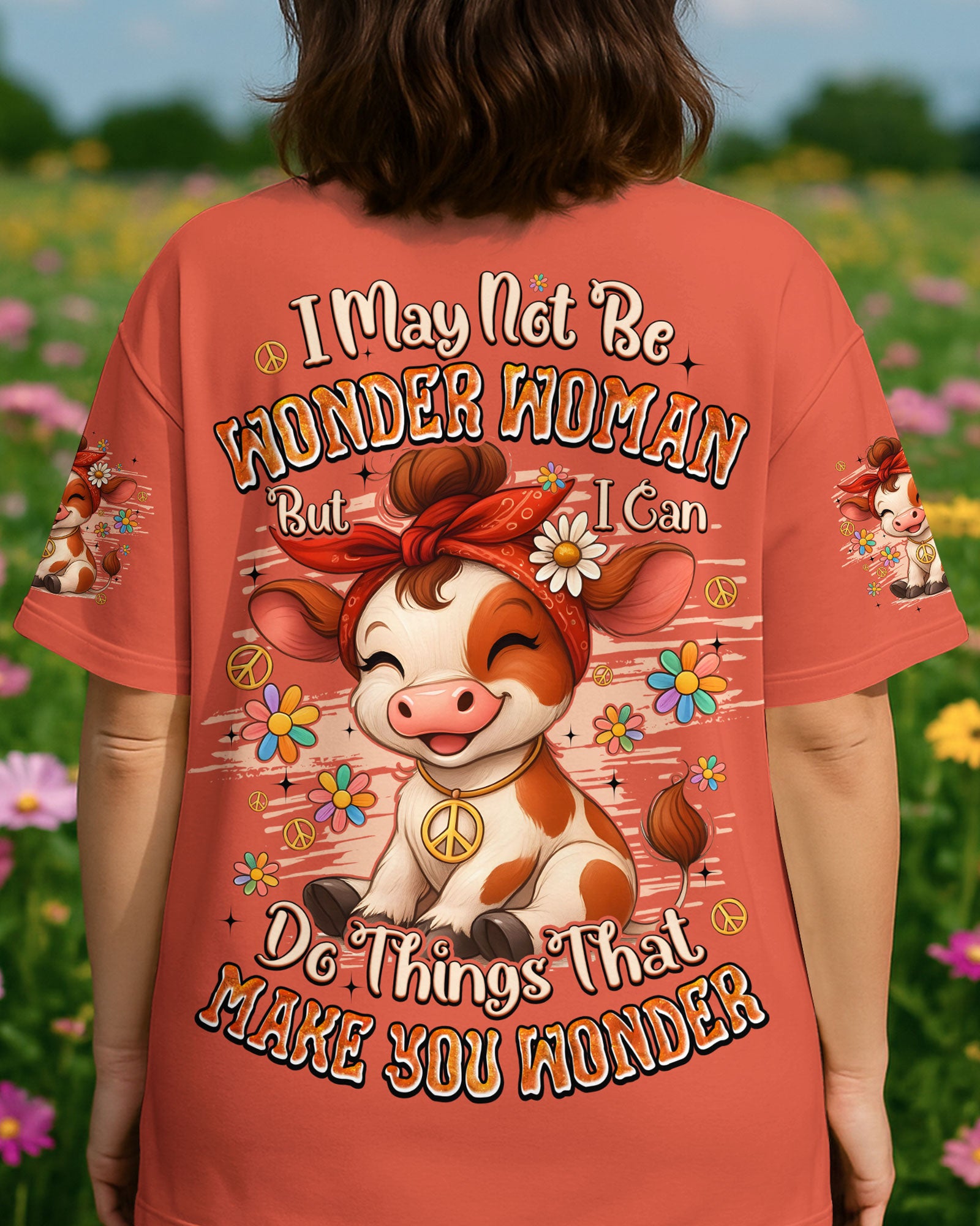 I MAY NOT BE WONDER WOMAN COW ALL OVER PRINT - TYQY1209253