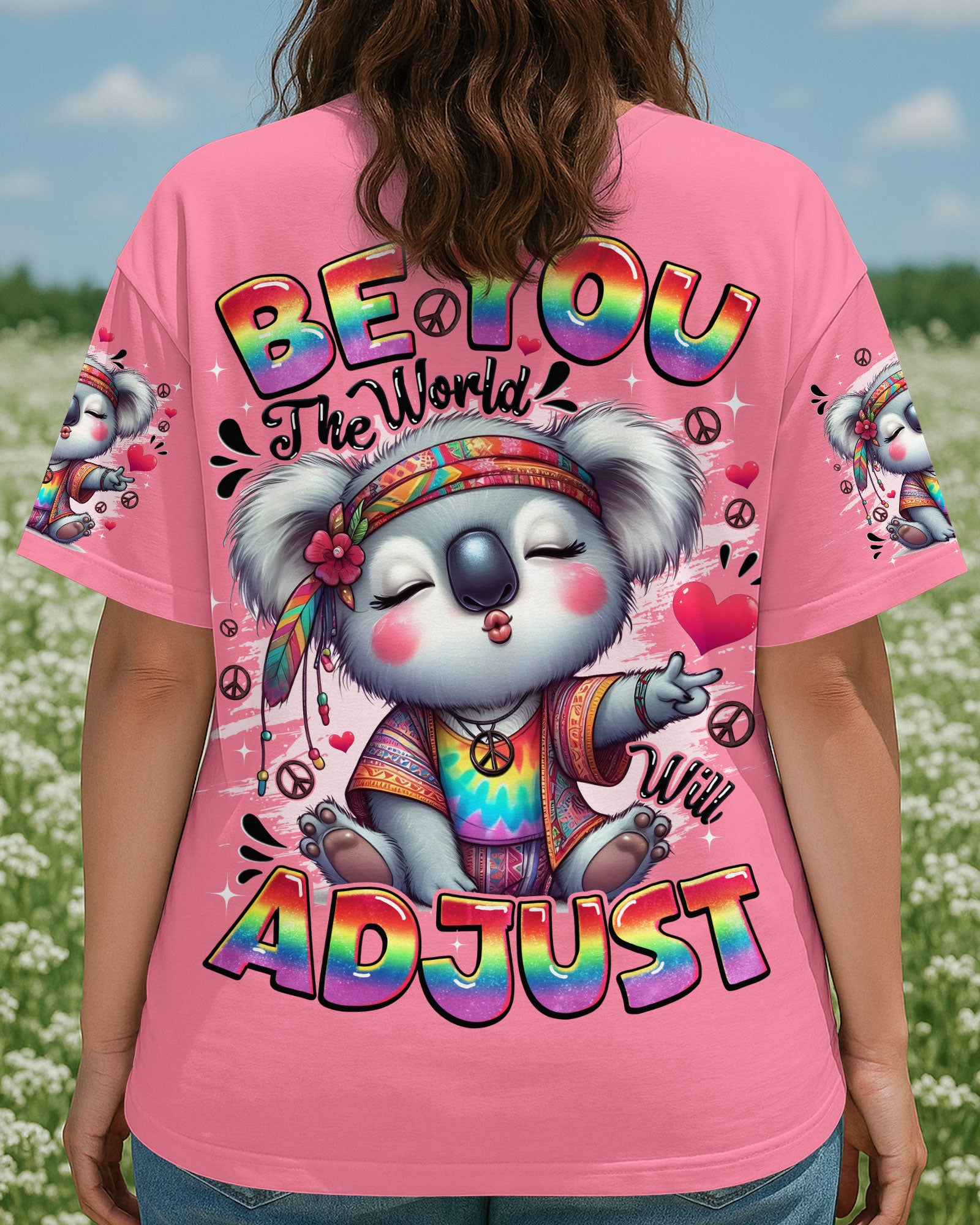 BE YOU THE WORLD WILL ADJUST KOALA ALL OVER PRINT - TYQY0609251