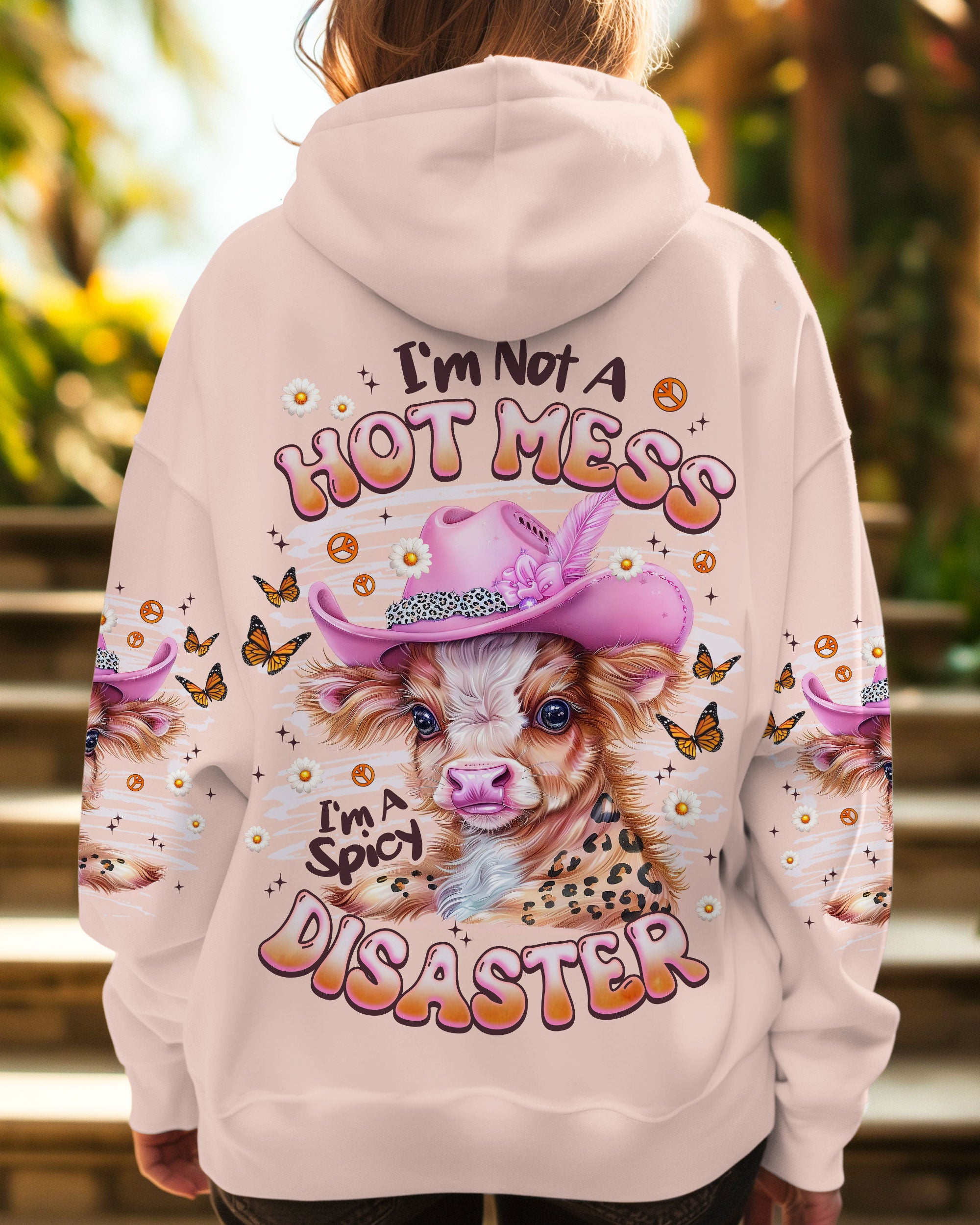 I'M NOT A HOT MESS COW ALL OVER PRINT - TLNZ1408252