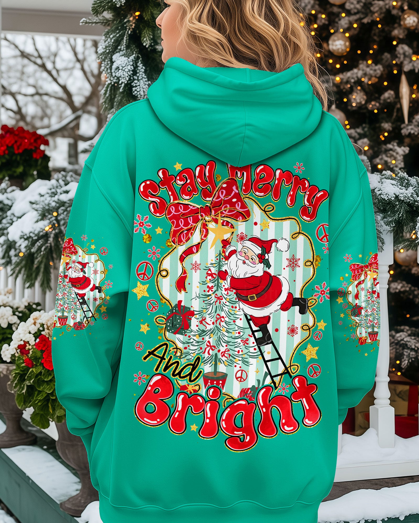 STAY MERRY AND BRIGHT CHRISTMAS ALL OVER PRINT - TYQY1511252
