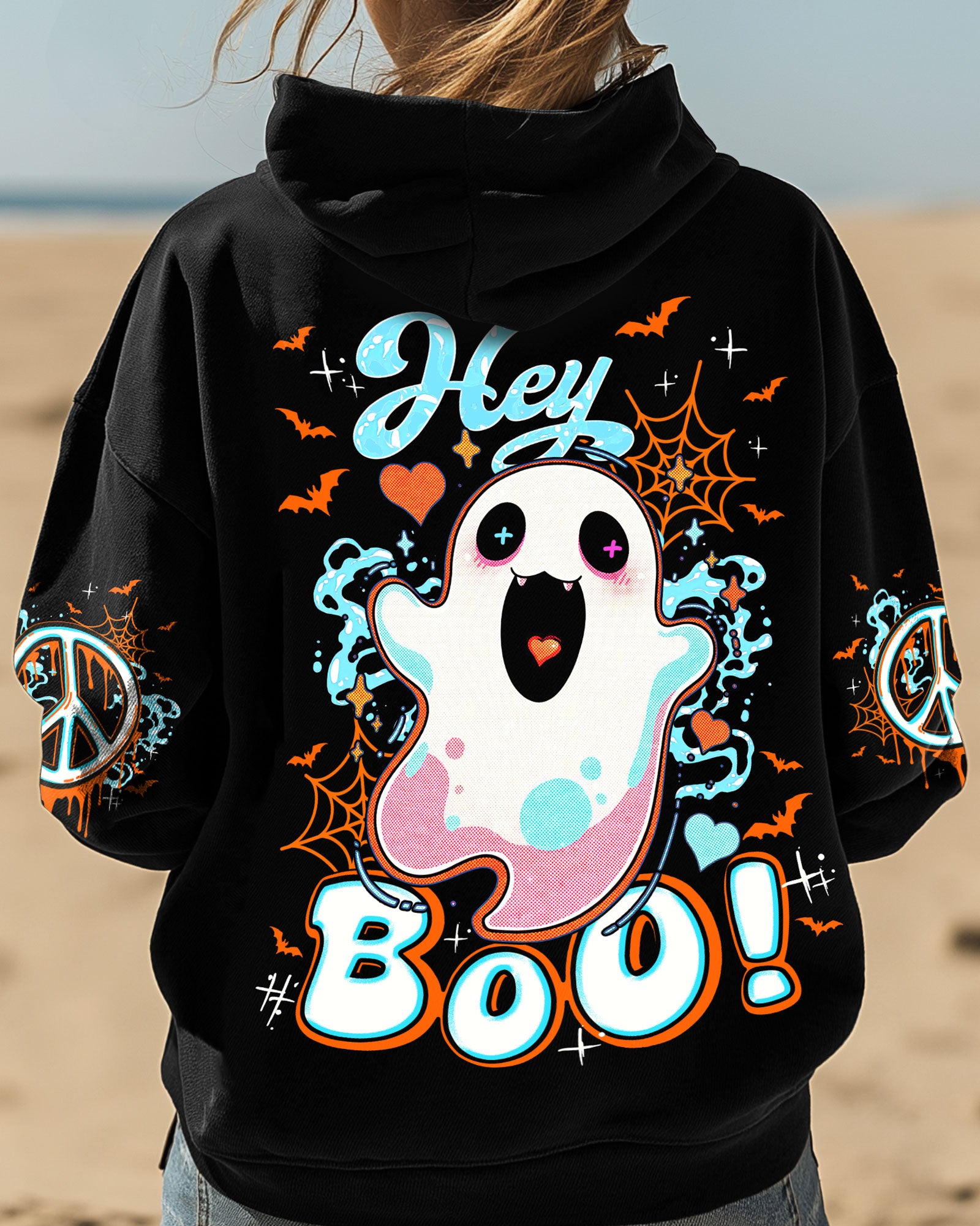 HEY BOO HALLOWEEN ALL OVER PRINT - TY3107251