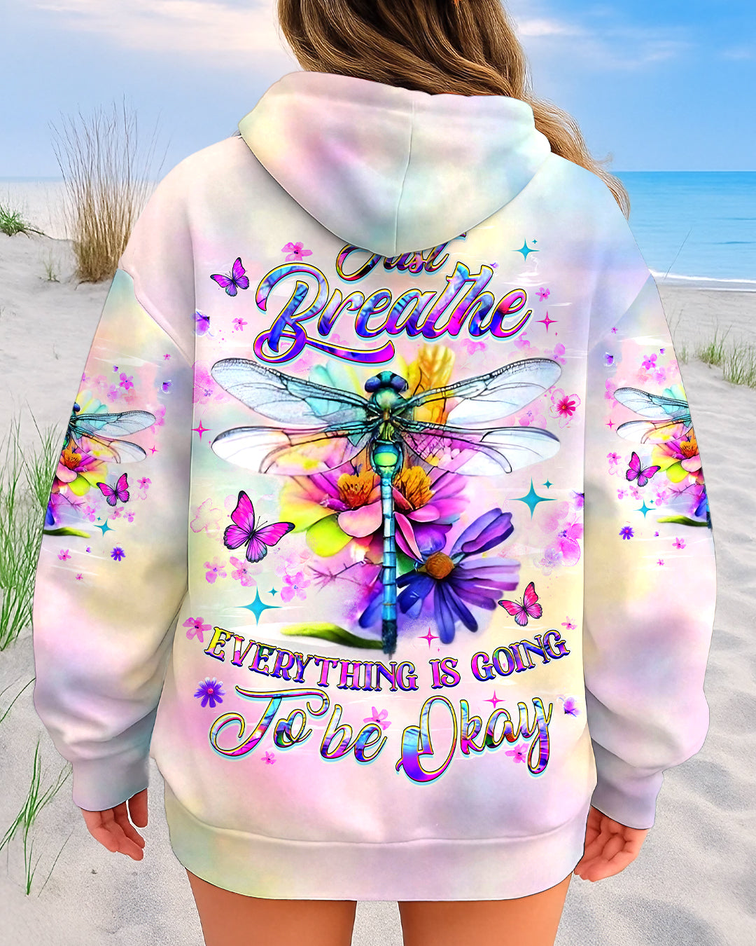 JUST BREATHE DRAGONFLY ALL OVER PRINT - YHHG0409251