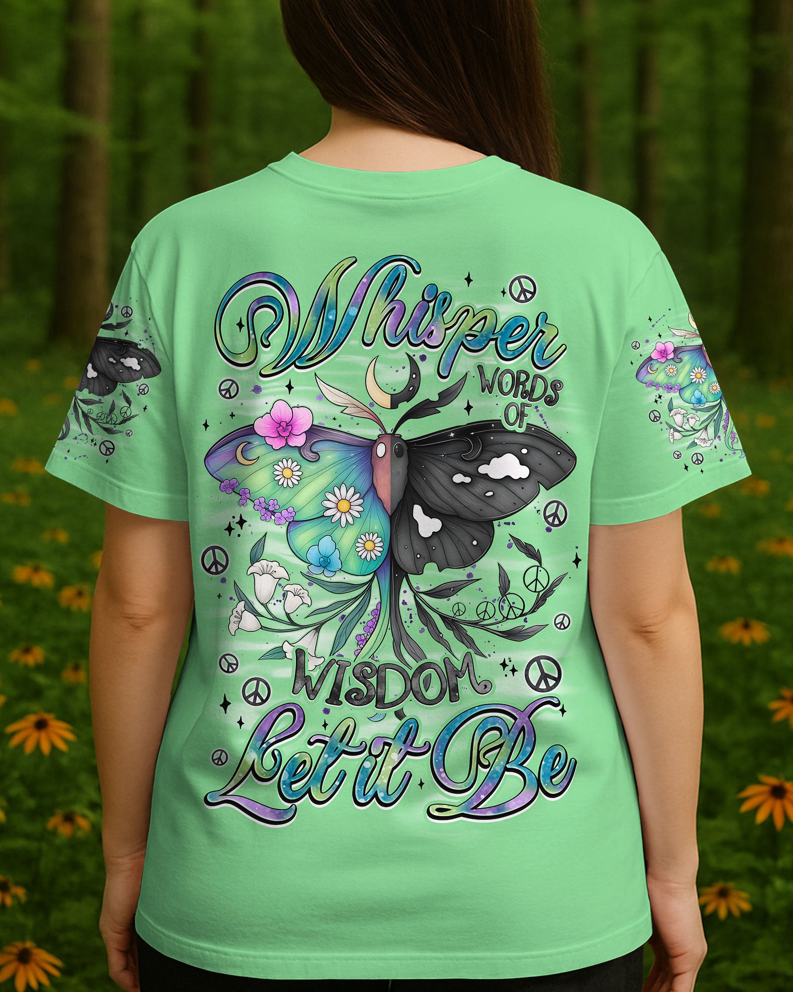 WHISPER WORDS OF WISDOM LET IT BE BUTTERFLY ALL OVER PRINT - TYQY0508252